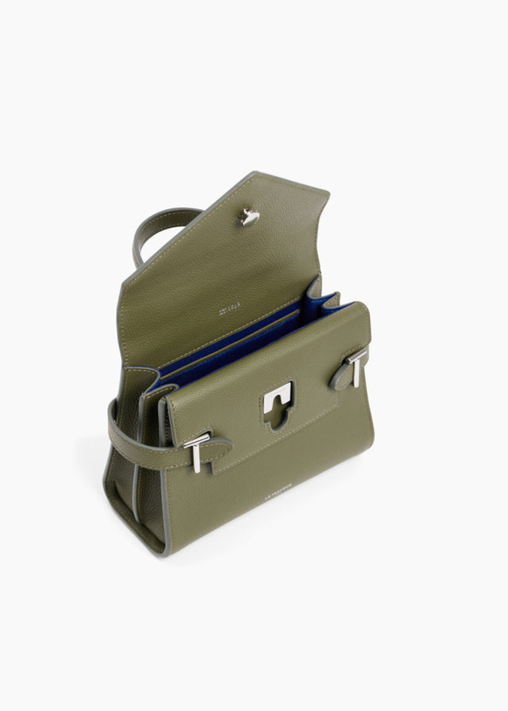 Le Tanneur Kleine Handtas Emilie met dubbele flap Olive Green