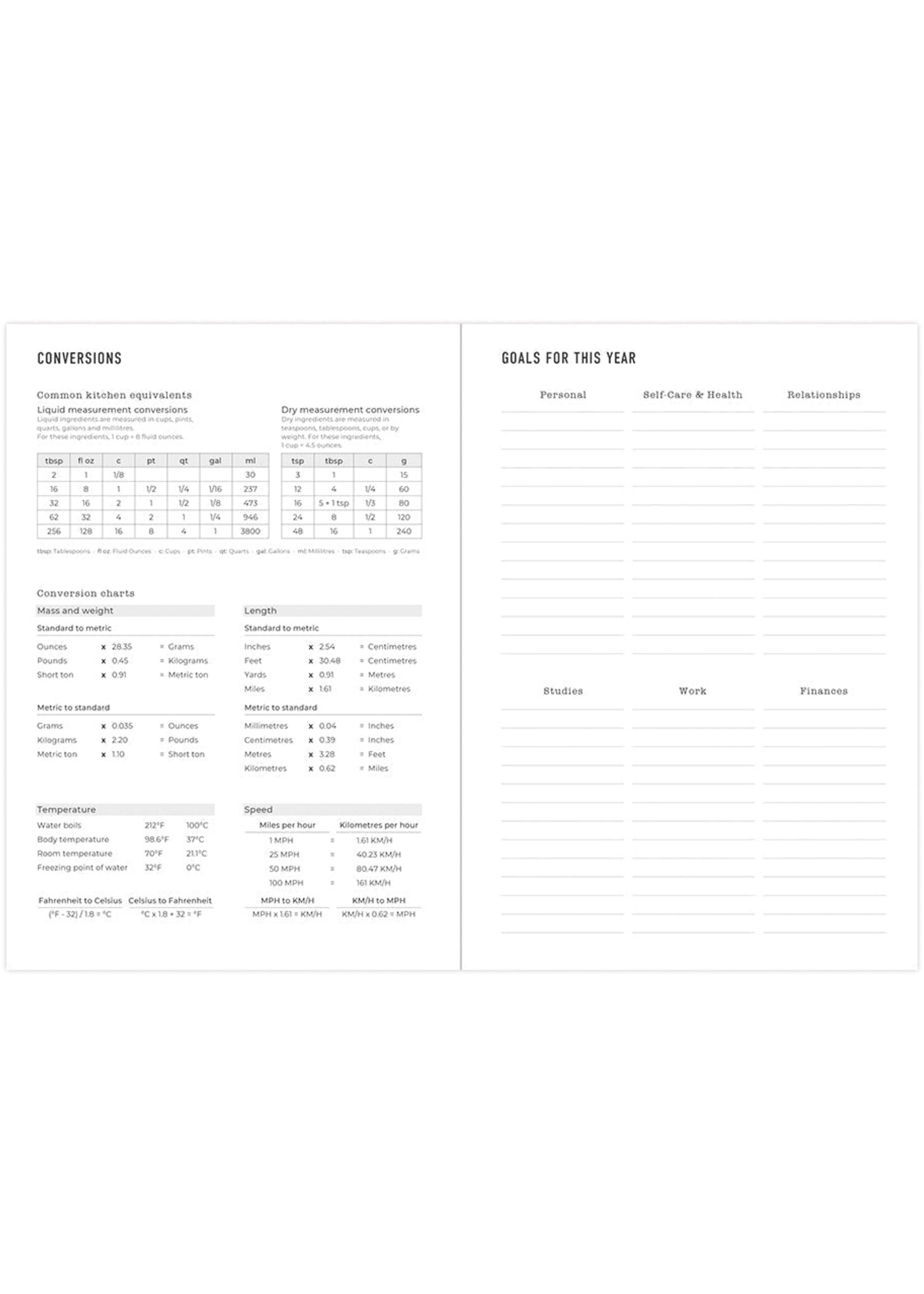 Letts of London Agenda 2026 Oslo A5 week/2pag. Hor. Black