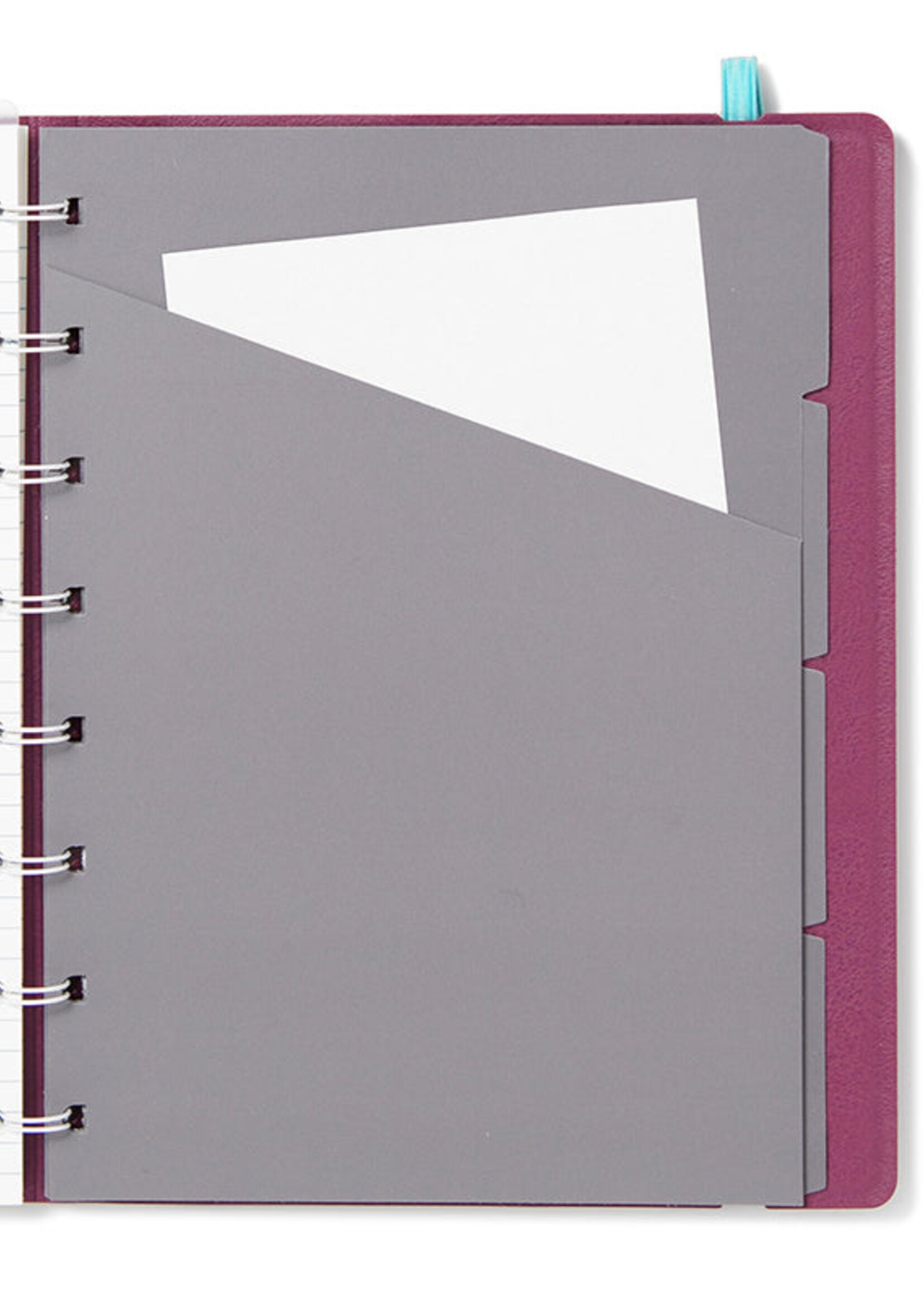Filofax Notitieboek A5 Neutrals Plum - Paars/Turquoise