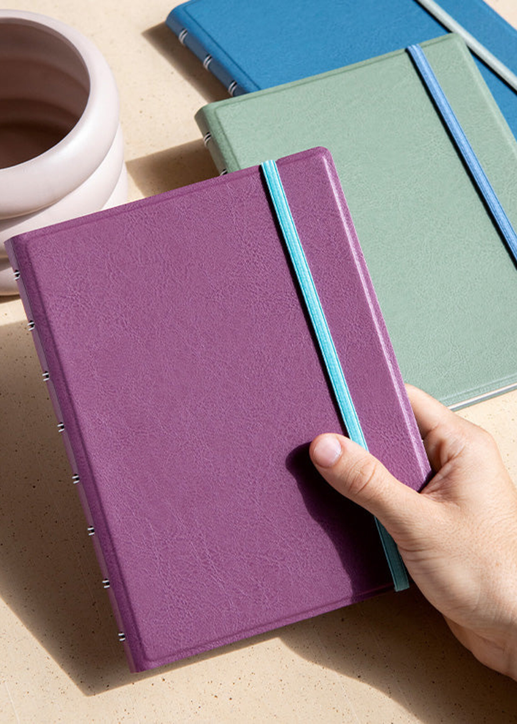 Filofax Notitieboek A5 Neutrals Plum - Paars/Turquoise