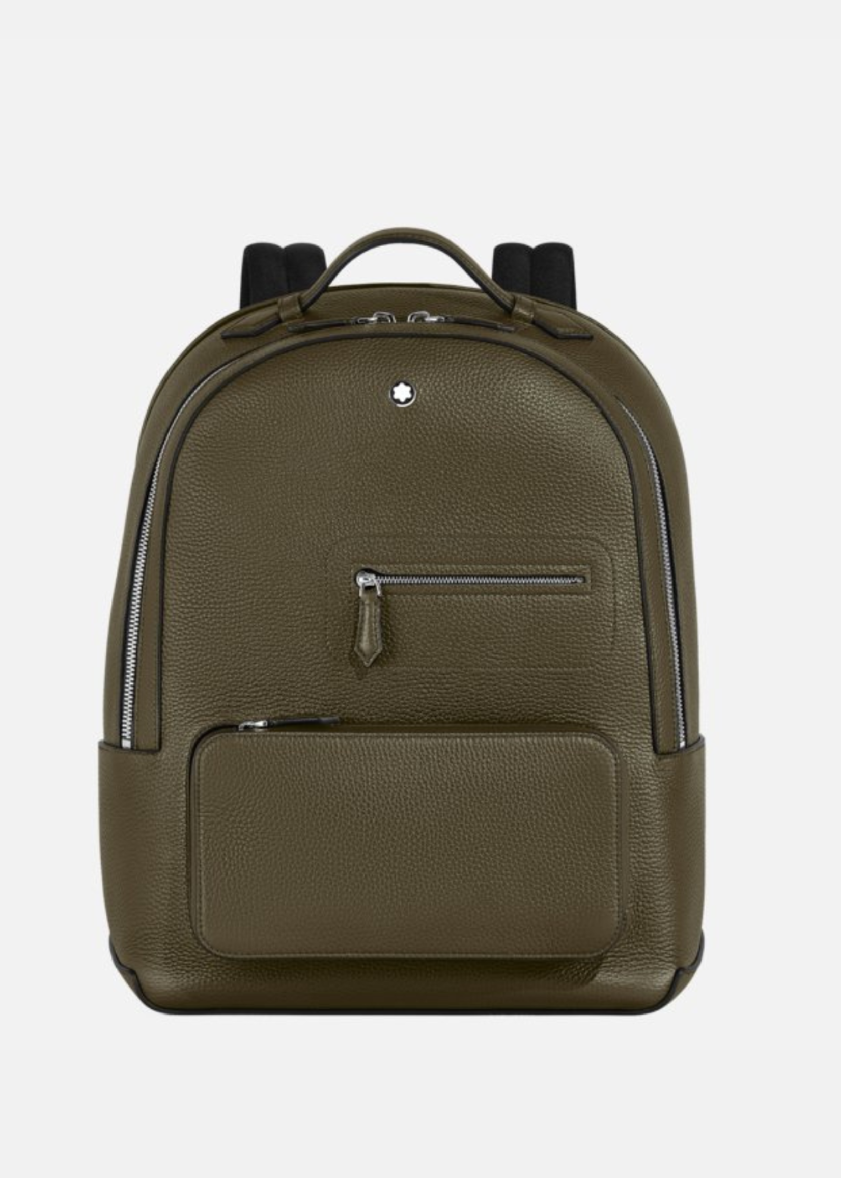 Montblanc Rugzak Soft Grain Medium 14" 3 compartimenten Khaki