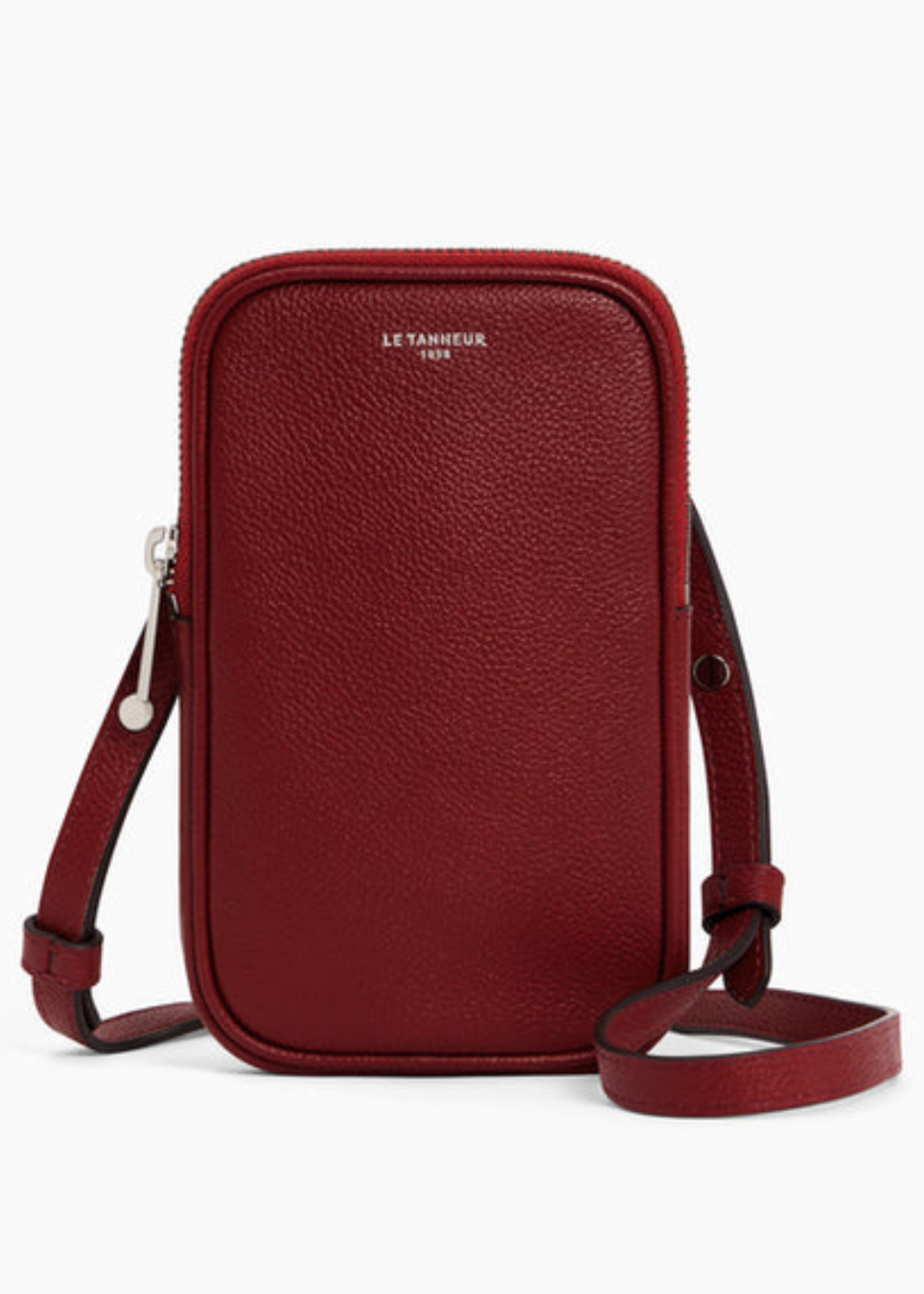 Le Tanneur CrossOver RFID Smal Emile Garnet Red