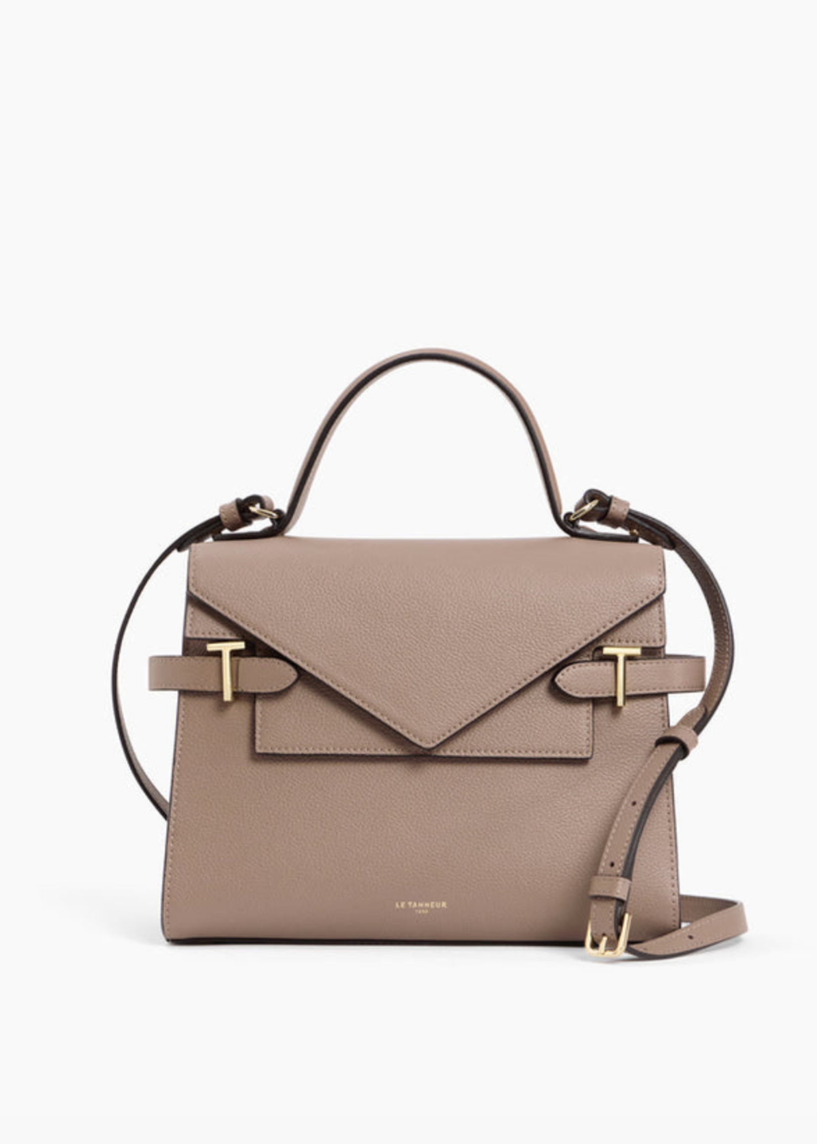 Le Tanneur Kleine Handtas Emilie met dubbele flap Mauve