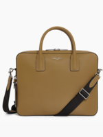 Le Tanneur Emile Slim Businesstas 14" Riet Groen