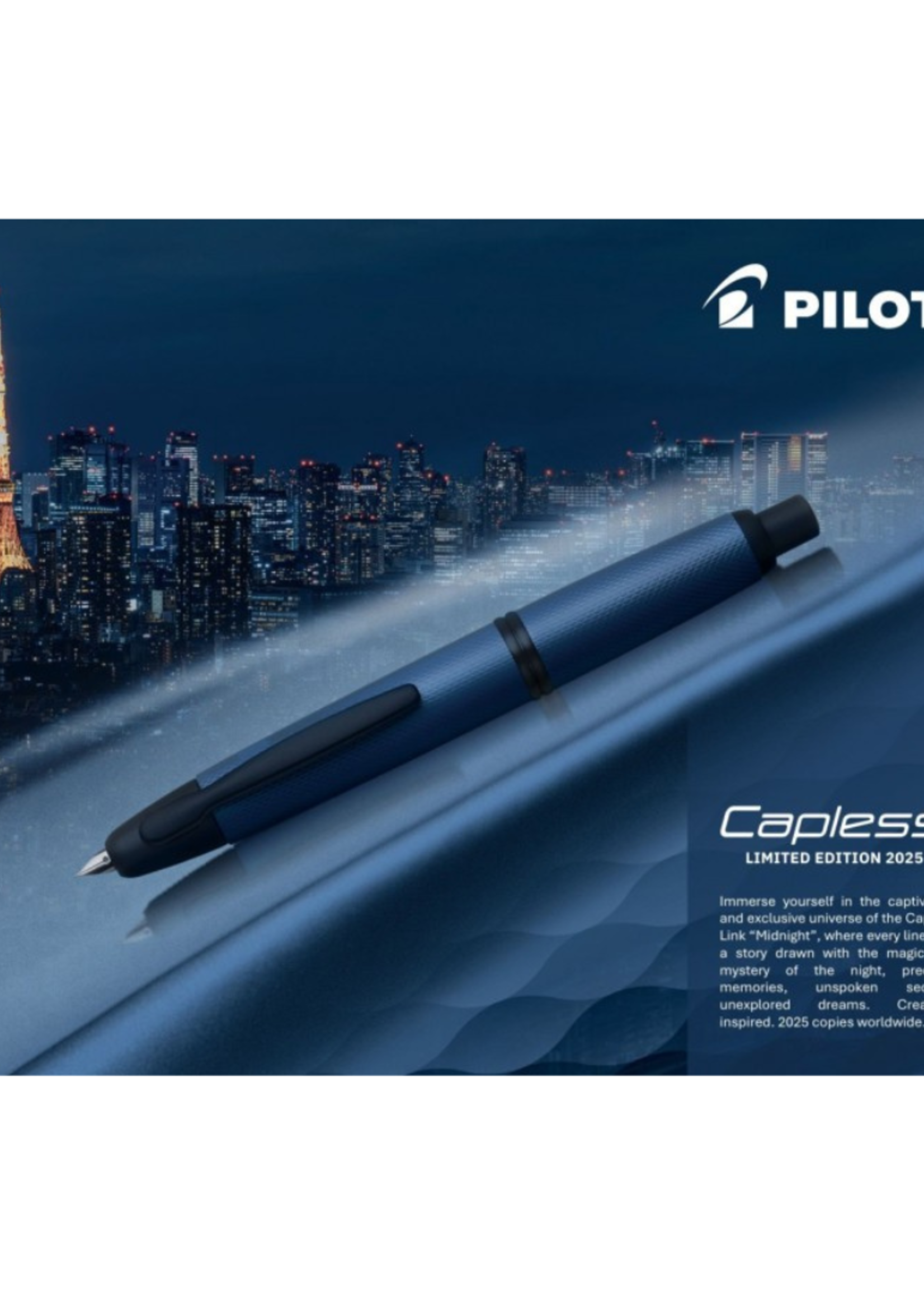 Pilot Capless Limited Edition '25 Link Midnight Guiloche Matt Blue/Black