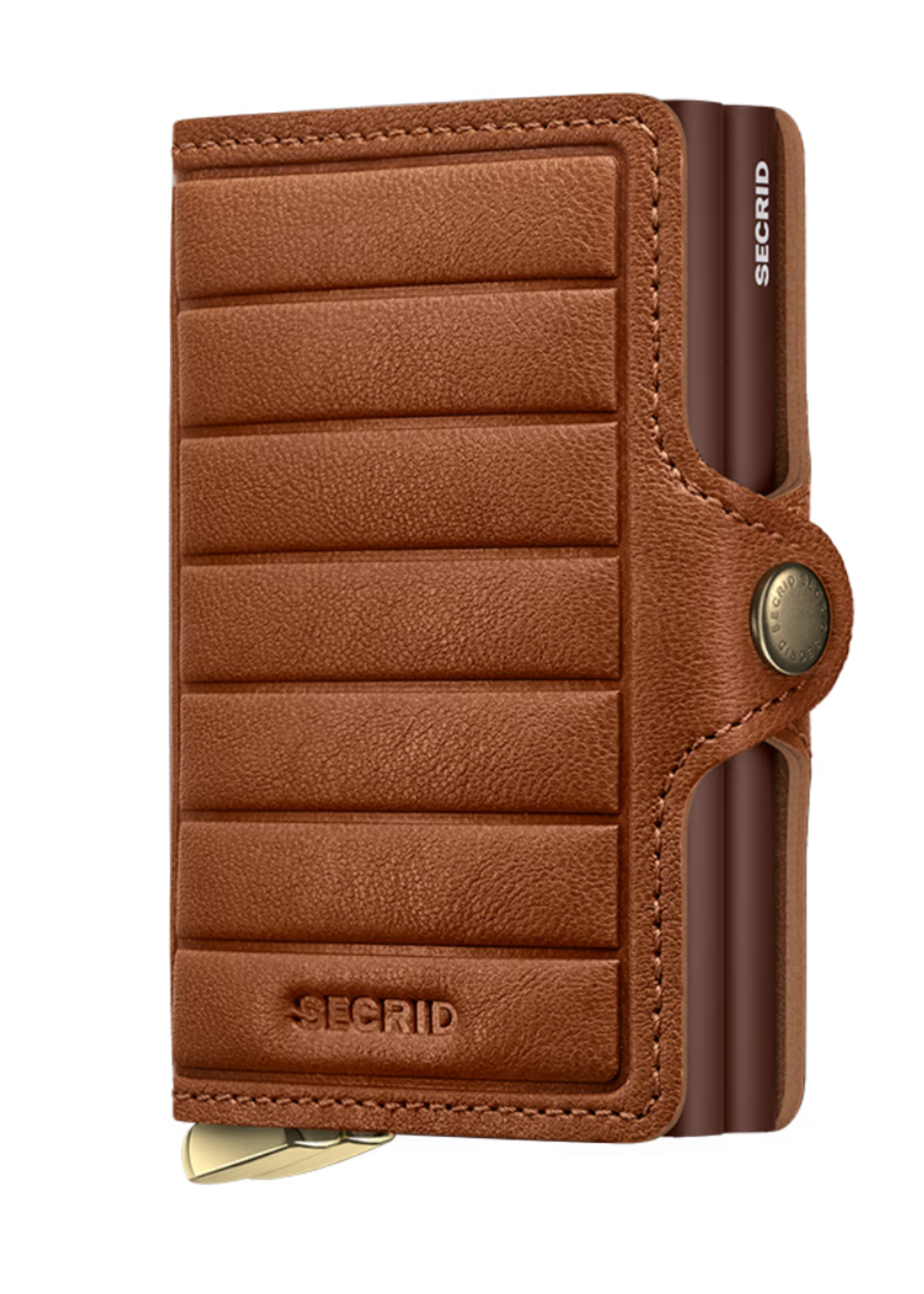 Secrid Premium Twin Wallet Emboss Lines Cognac