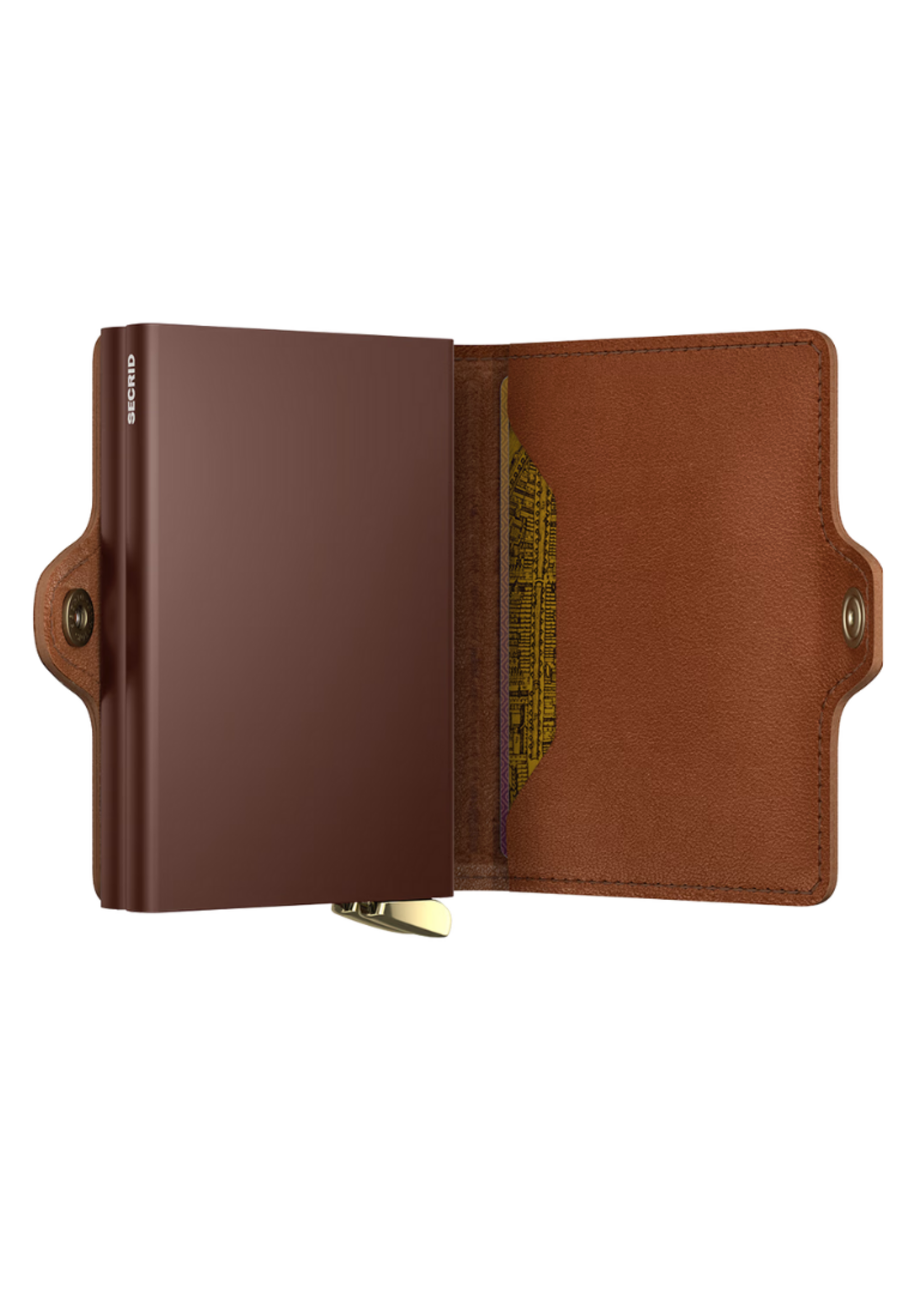 Secrid Premium Twin Wallet Emboss Lines Cognac