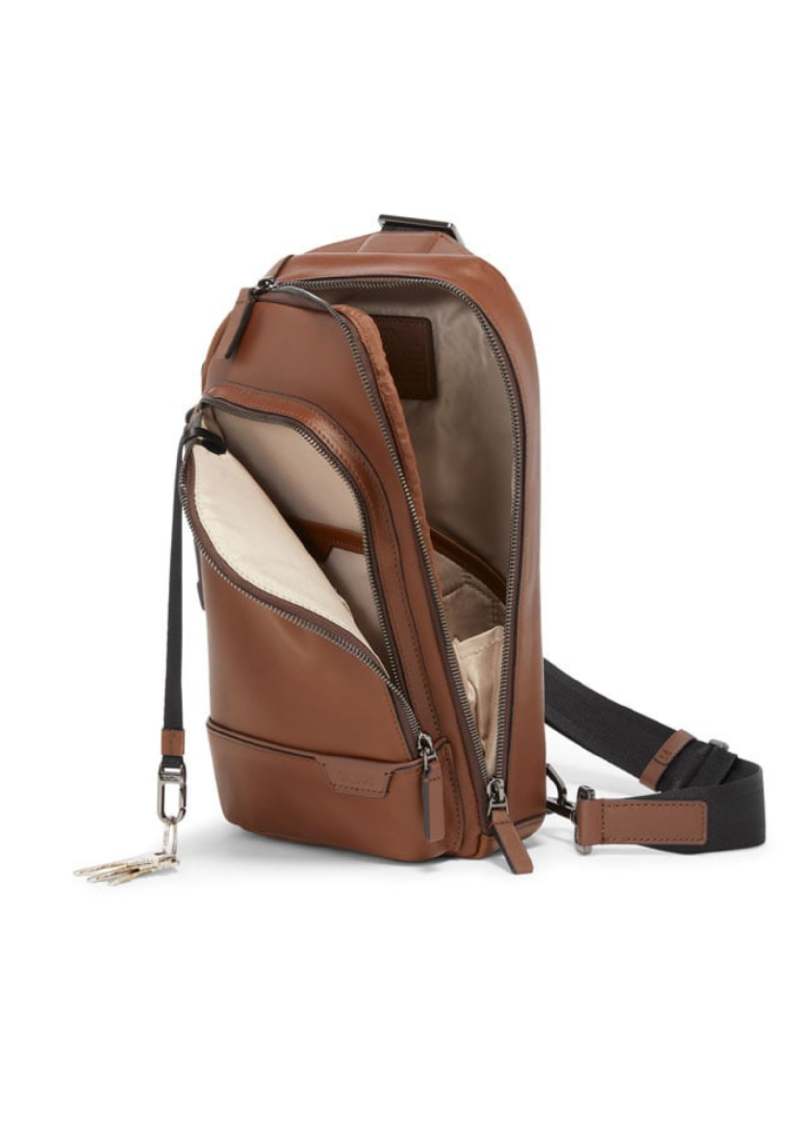 TUMI Harrison Cognac Gregory Sling