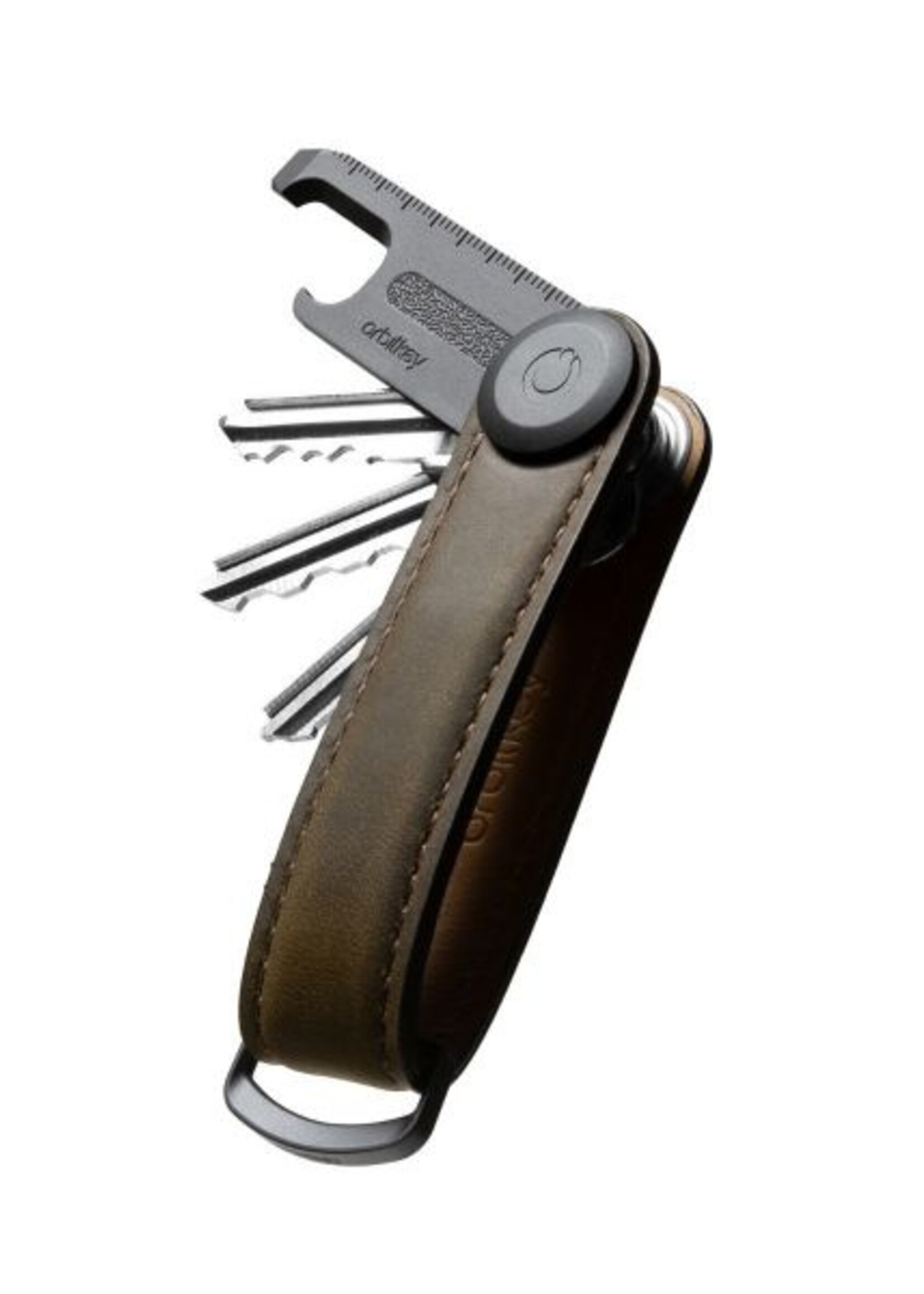 Orbitkey Gift Set Crazy Horse Oak with brown Stitching + Multi-tool  V2