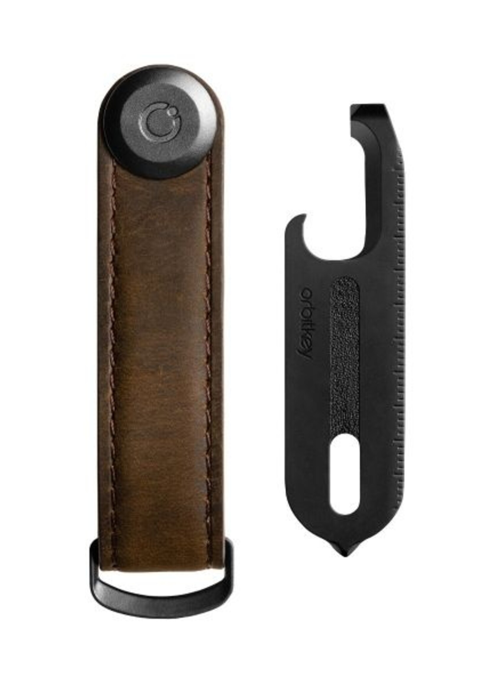 Orbitkey Gift Set Crazy Horse Oak with brown Stitching + Multi-tool  V2