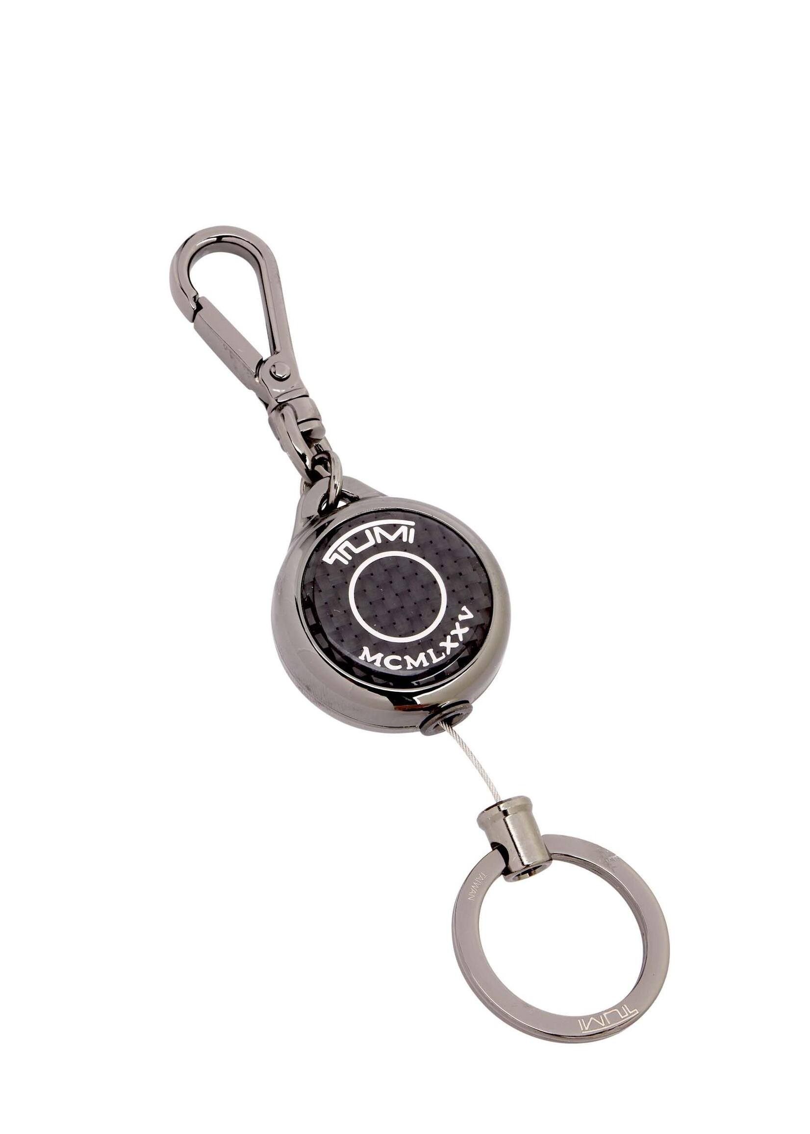 TUMI Uittrekbare Sleutelhanger Carbon