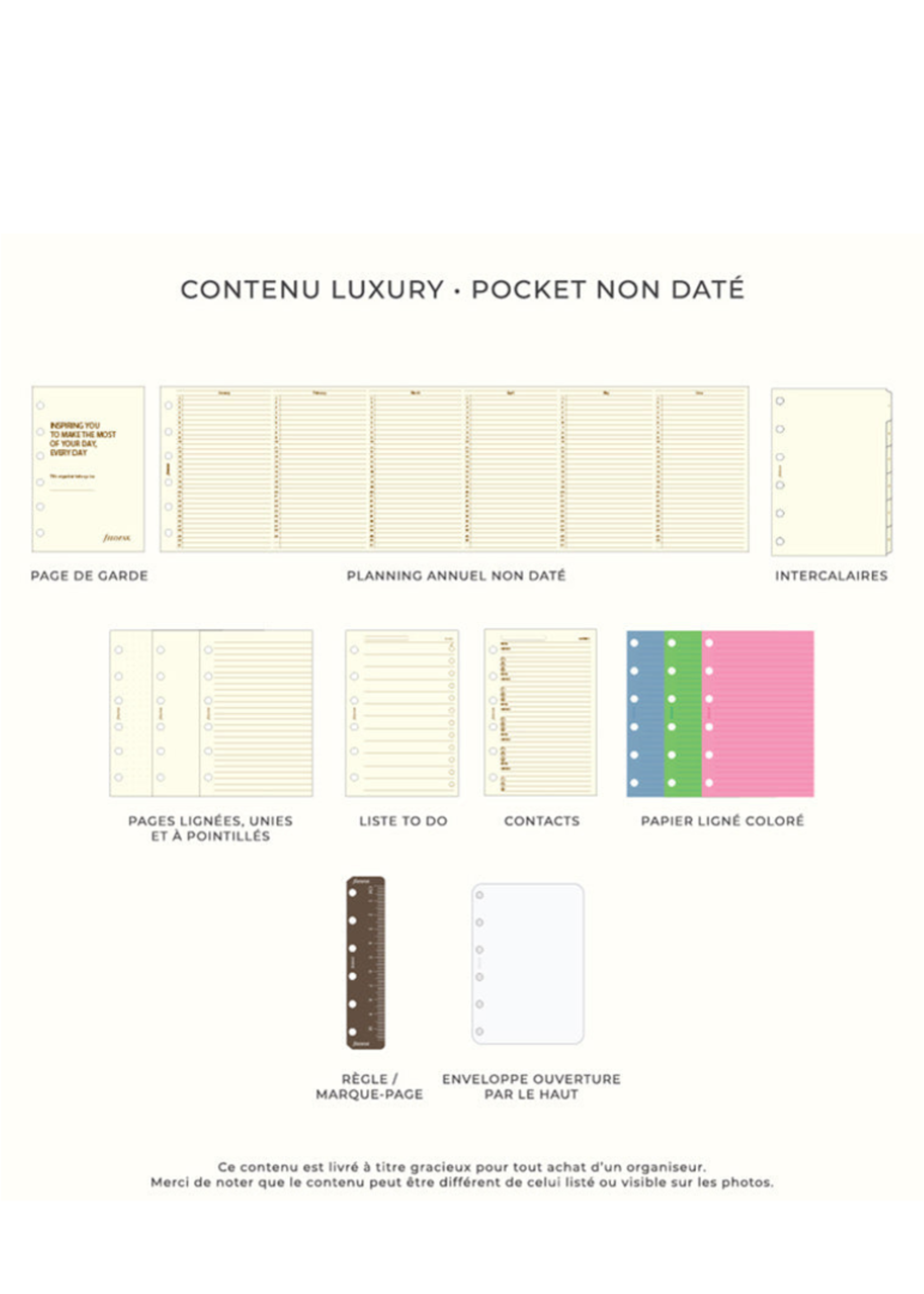 Filofax Organizer Pocket Malden Stone