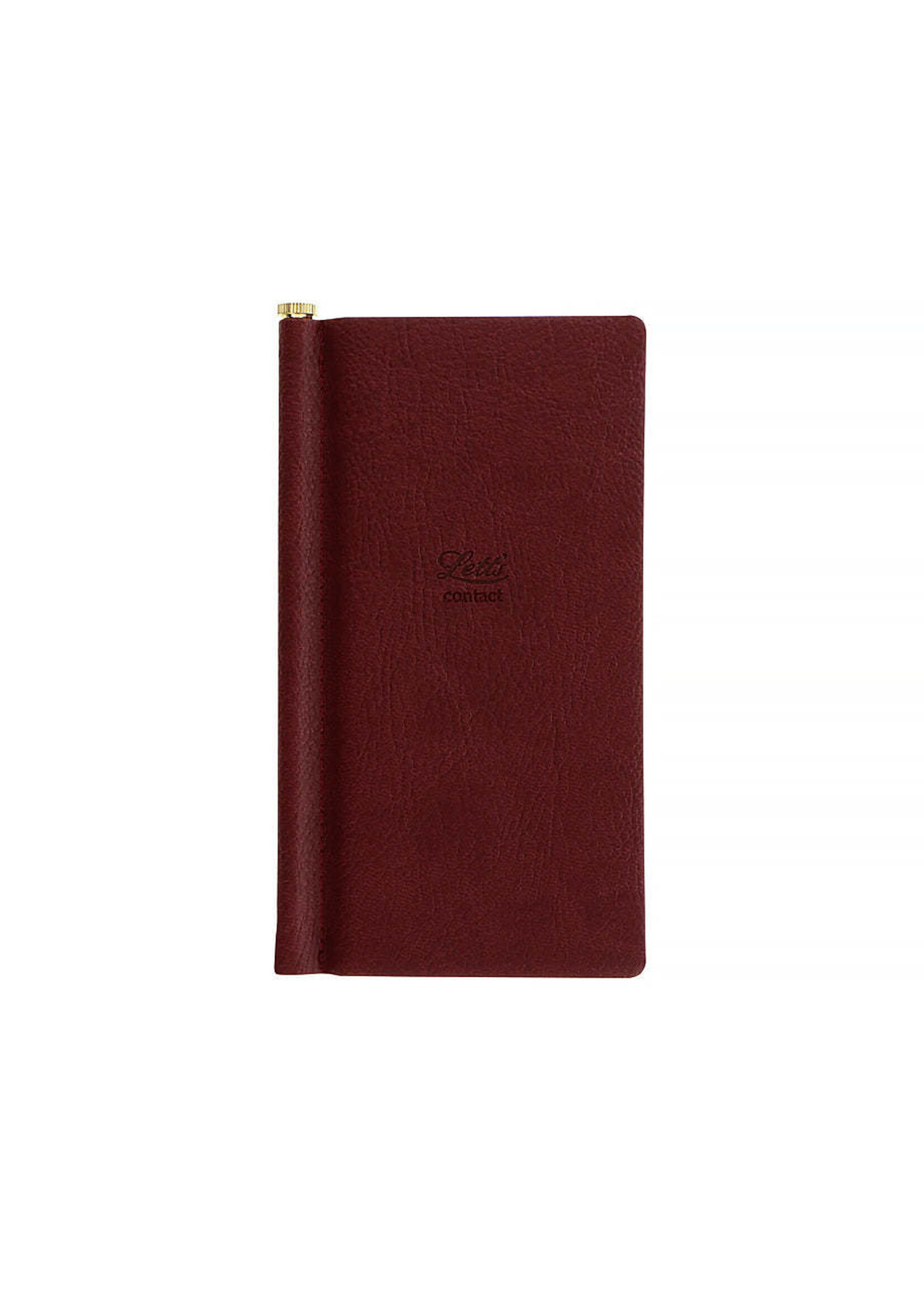 Letts of London Contact A-Z Origins Slim Burgundy