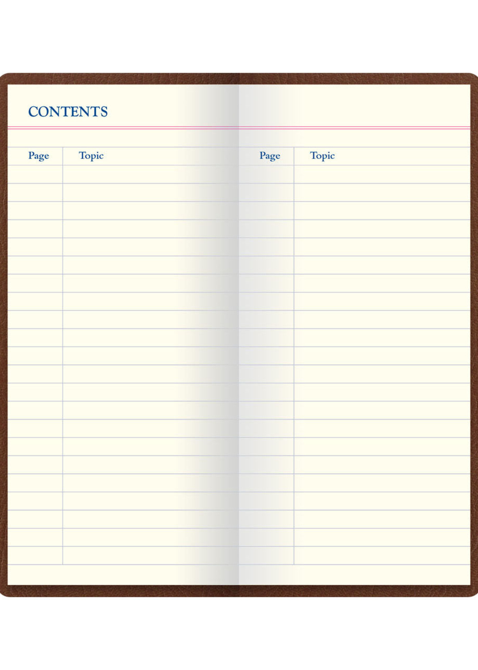 Letts of London Notebook Origins Slim Gelijnd Cognac