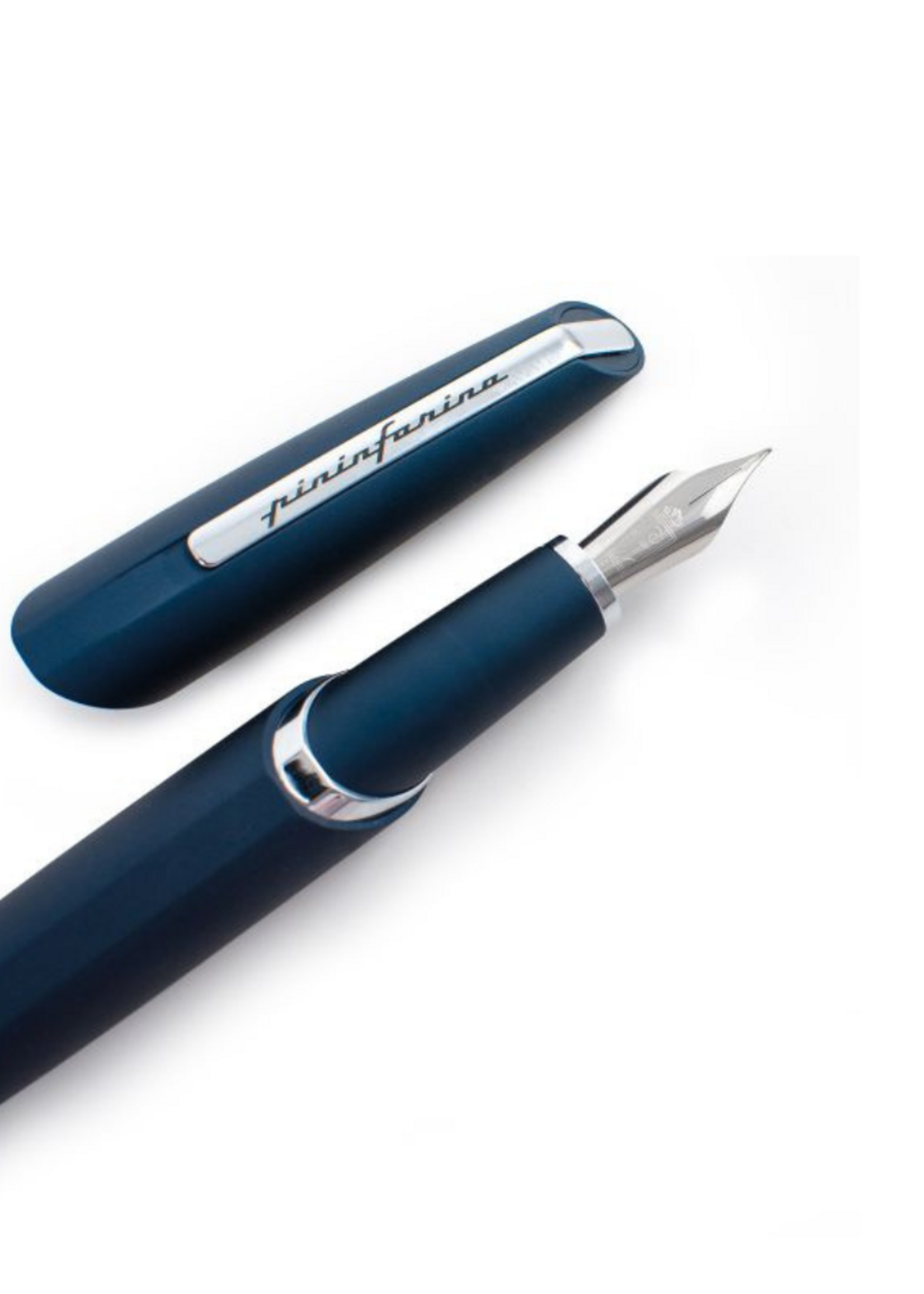 Pininfarina PF Two Aluminium Dark Blue Vulpen M - Medium