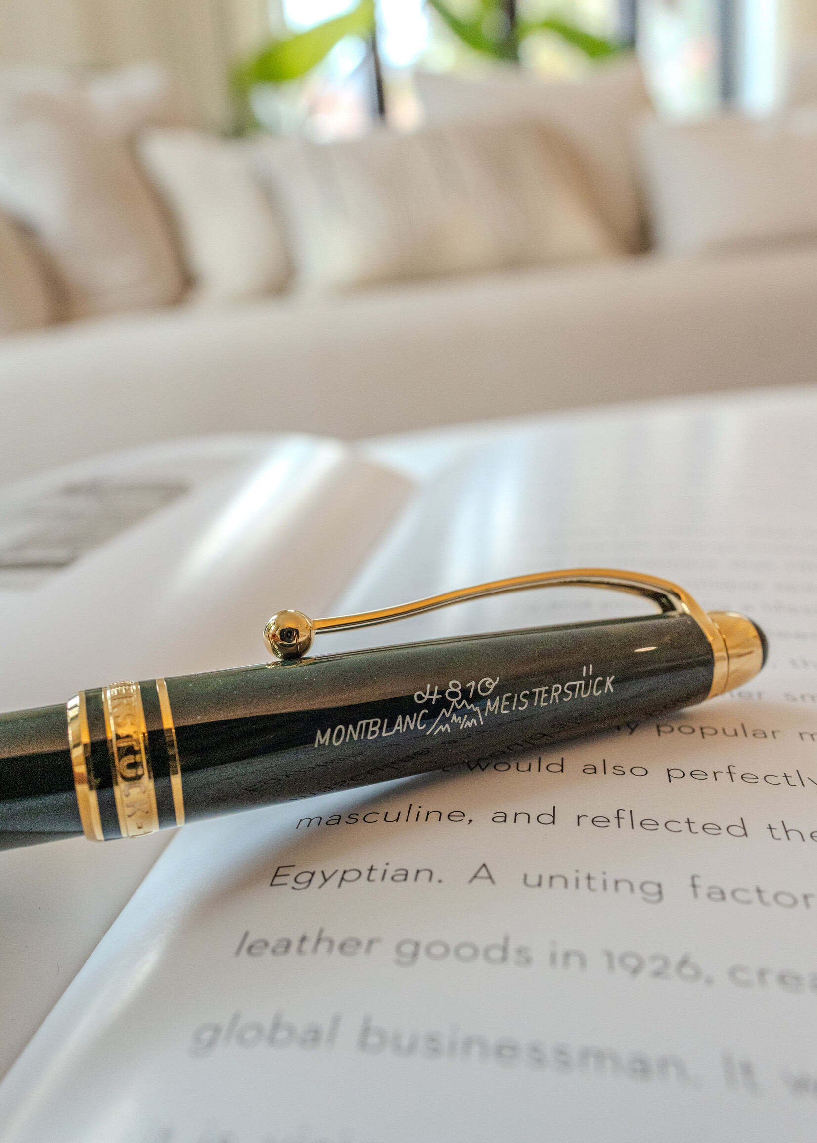 Montblanc Meisterstück 100 years The Origin Collection Green Classique Roller 163