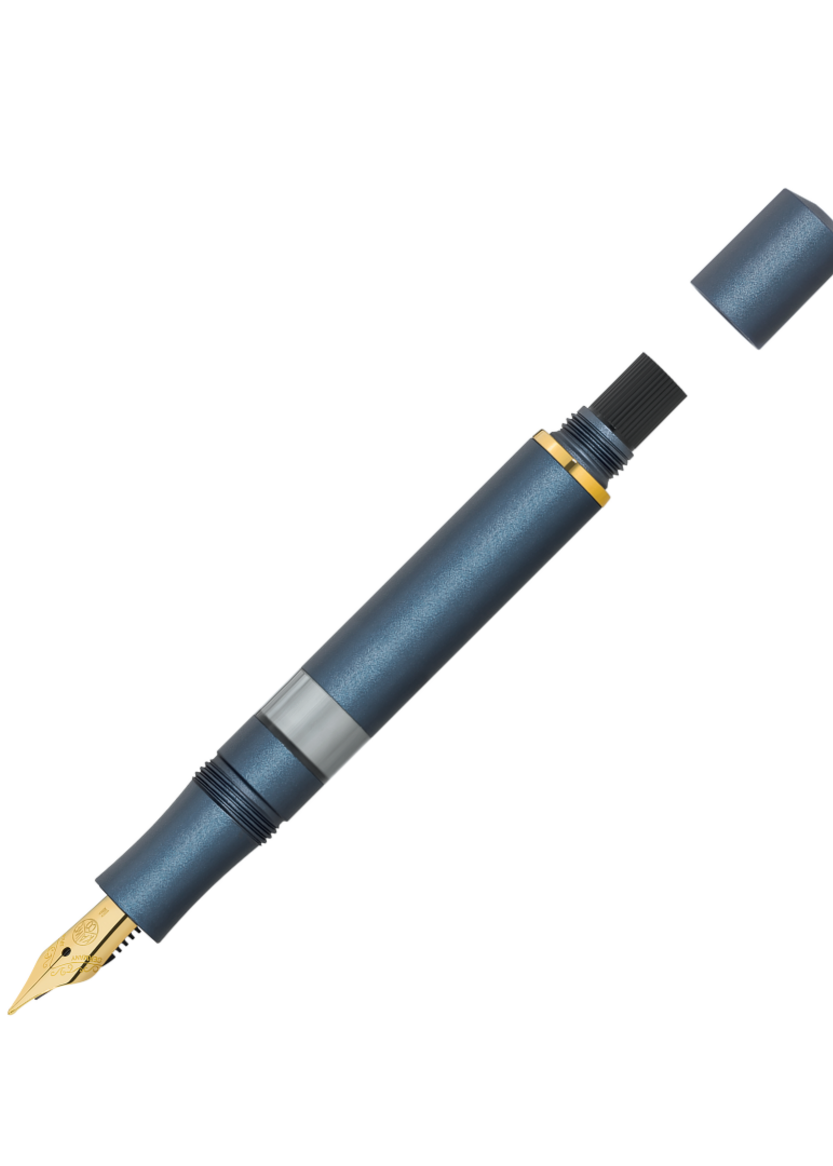 Kaweco Piston Al Sport Matt Navy M-Medium