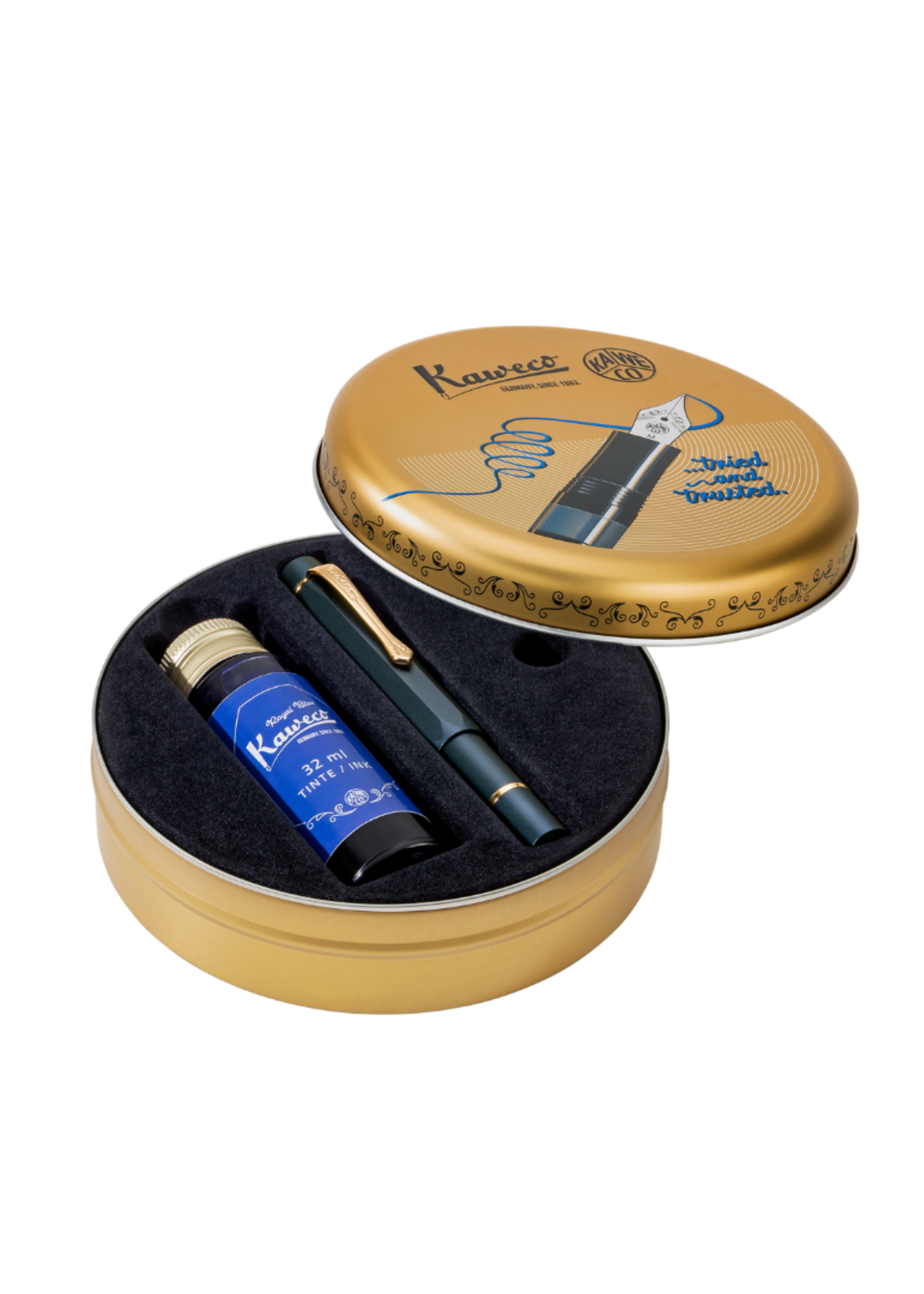 Kaweco Piston Al Sport Matt Navy M-Medium