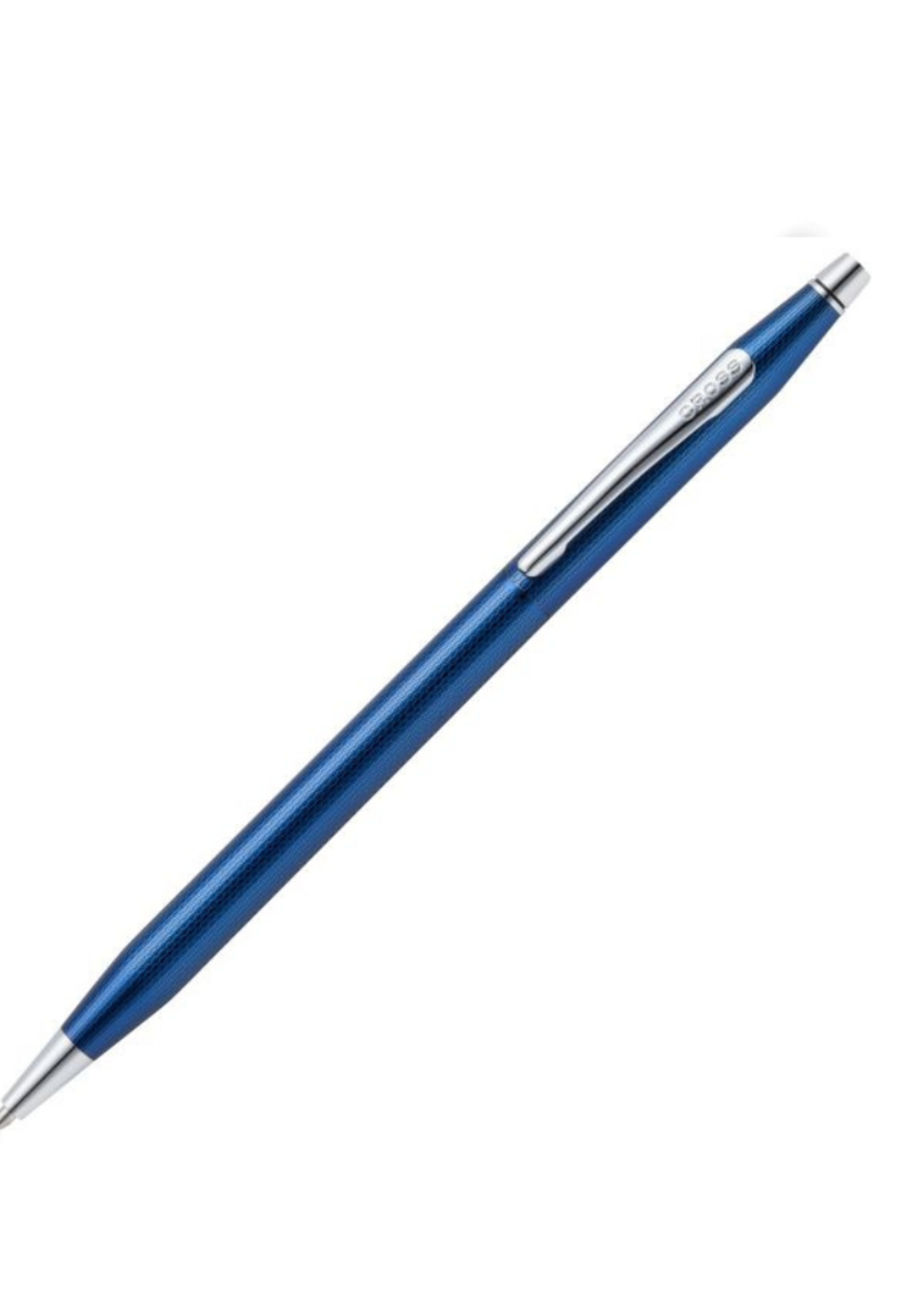 Cross Century Translucent Cobalt Blue Engraved Diamond Pattern Balpen