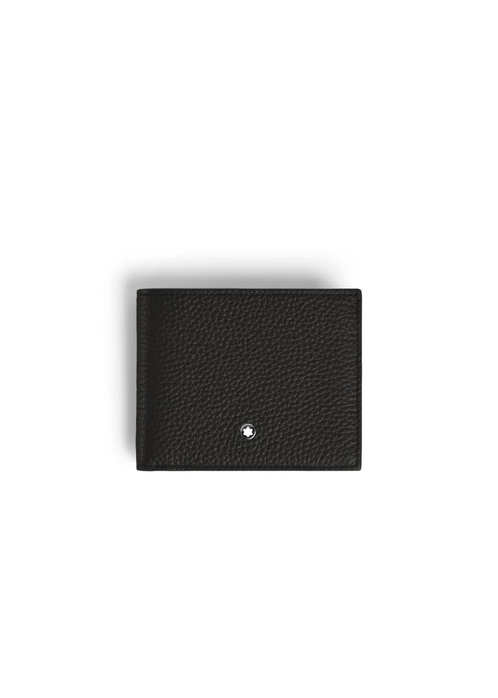 Montblanc Wallet Grain Black 4cc met muntstukhouder