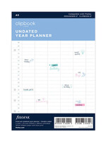 Filofax Organizer Vulling A5 Undated Yearplanner