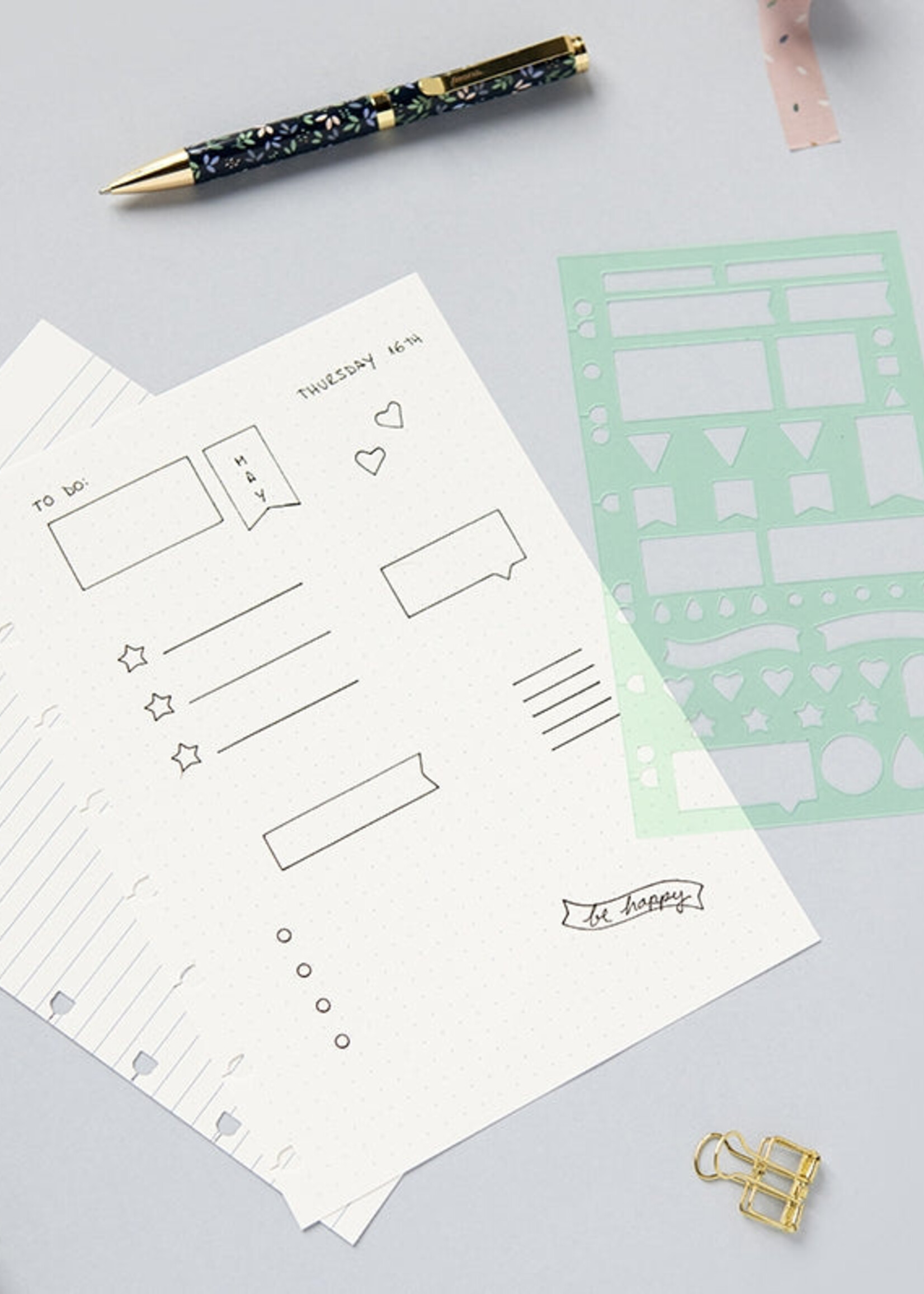Filofax Organizer Vulling Org/Noteb Planning Stencil