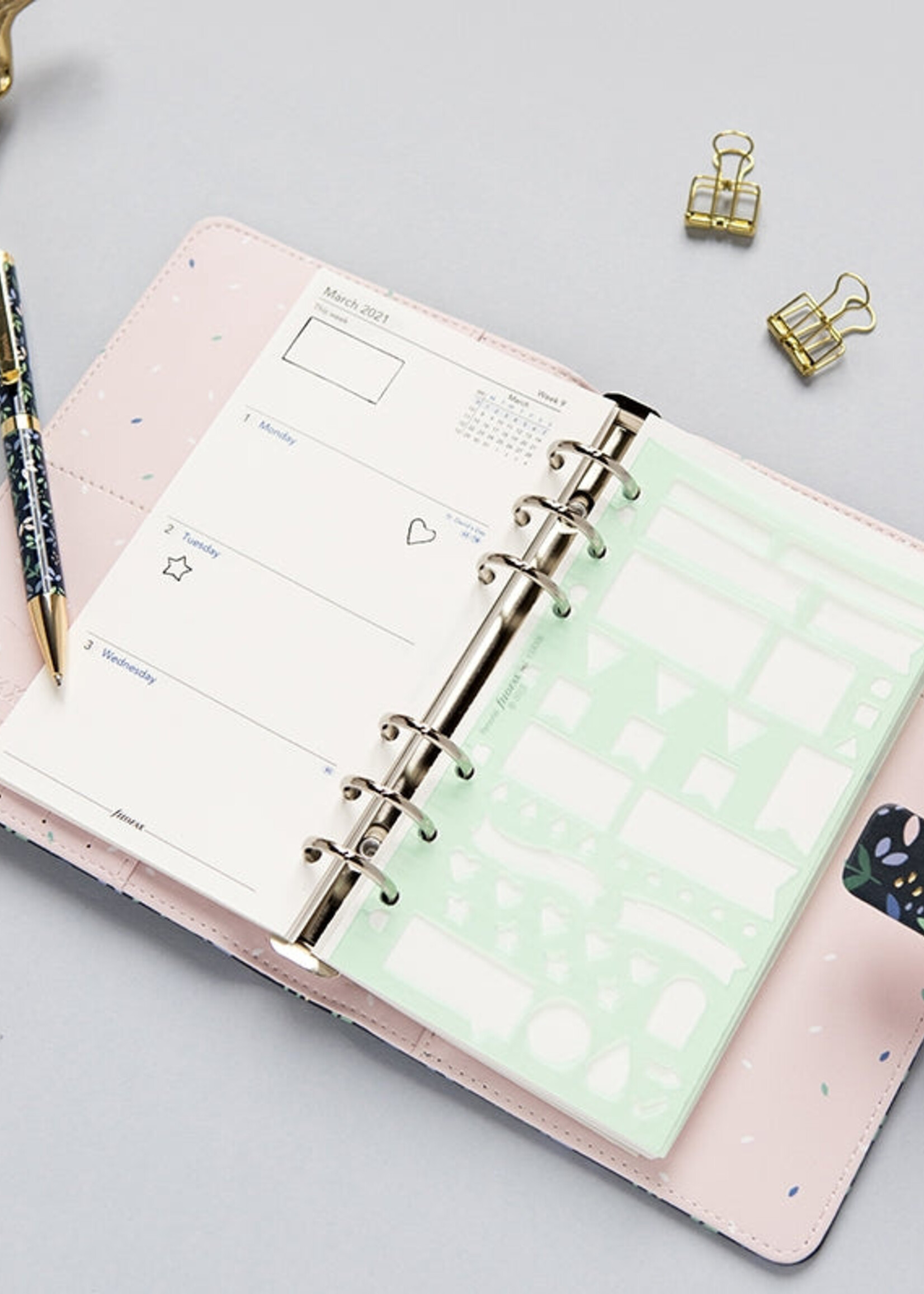Filofax Organizer Vulling Org/Noteb Planning Stencil
