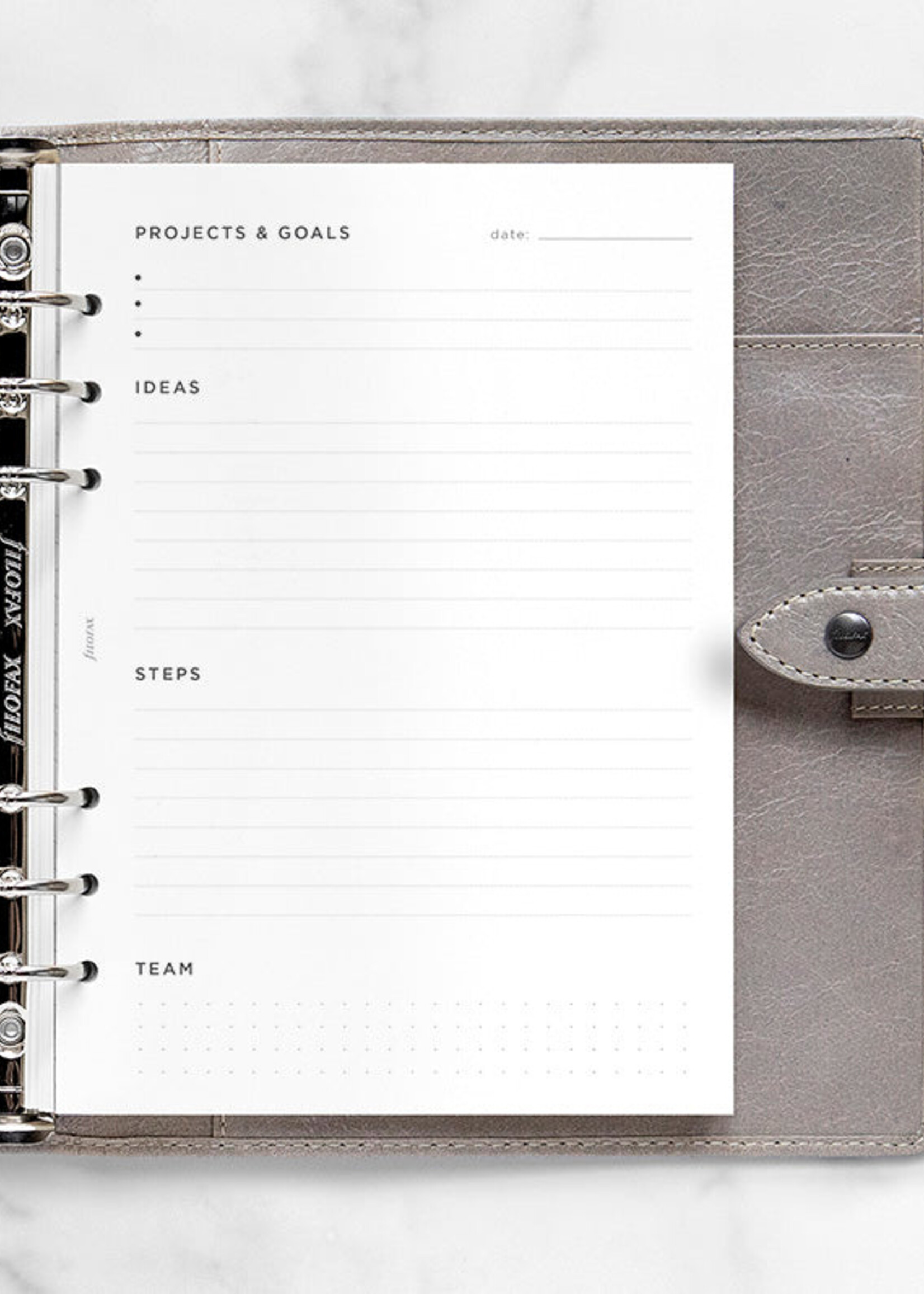 Filofax Organizer Vulling A5 Project Management Pack