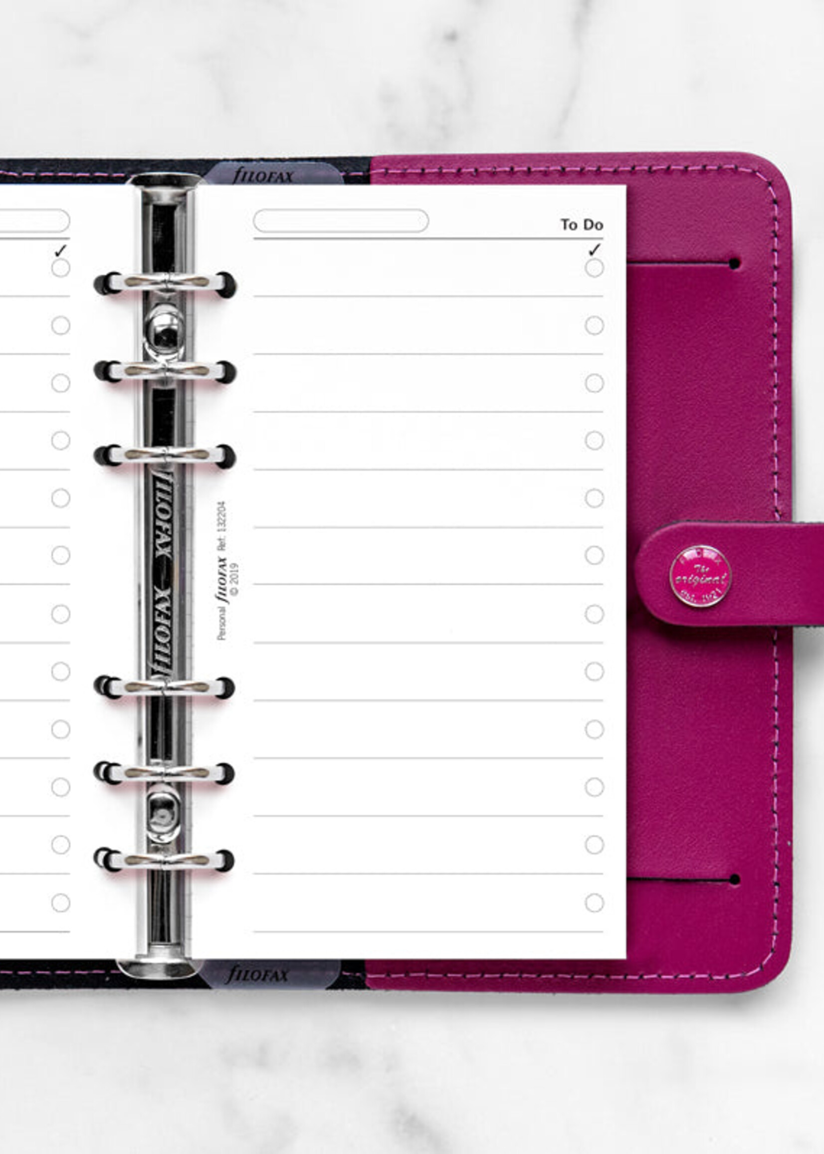 Organiser Vulling Personal Wit To Do