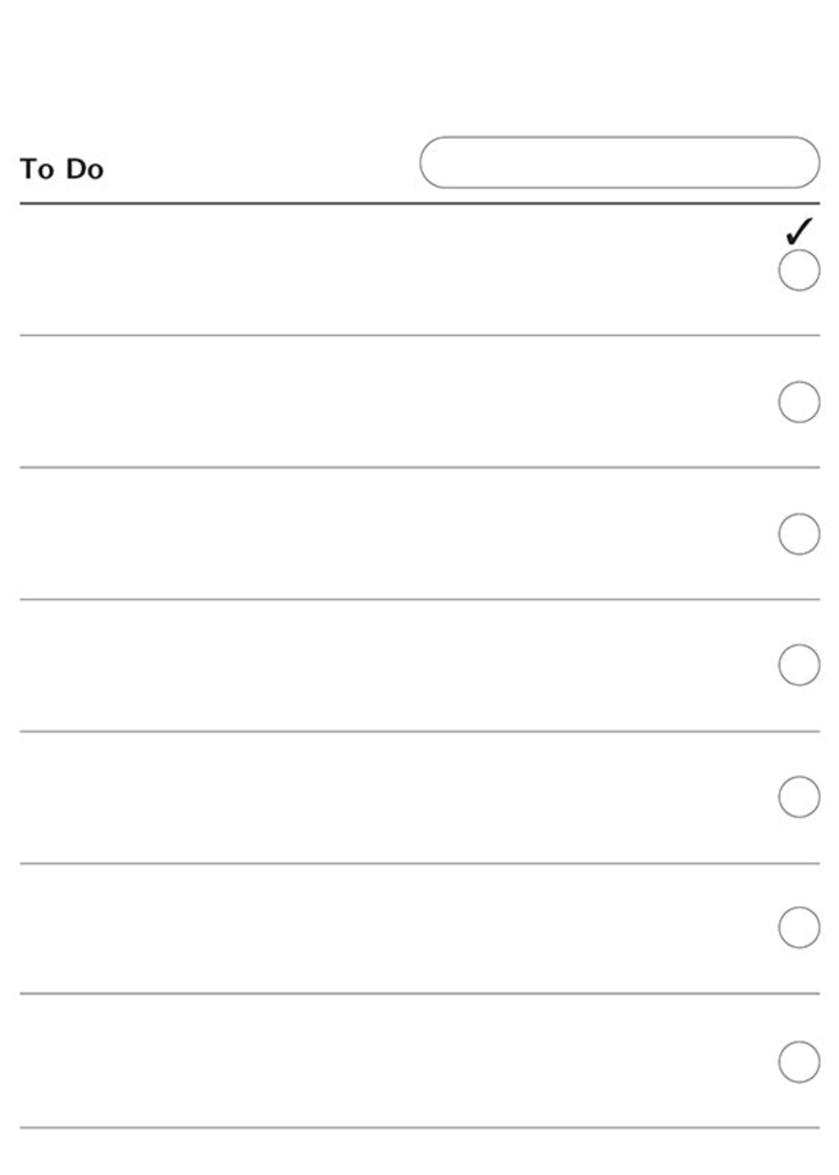 Organiser Vulling Personal Wit To Do