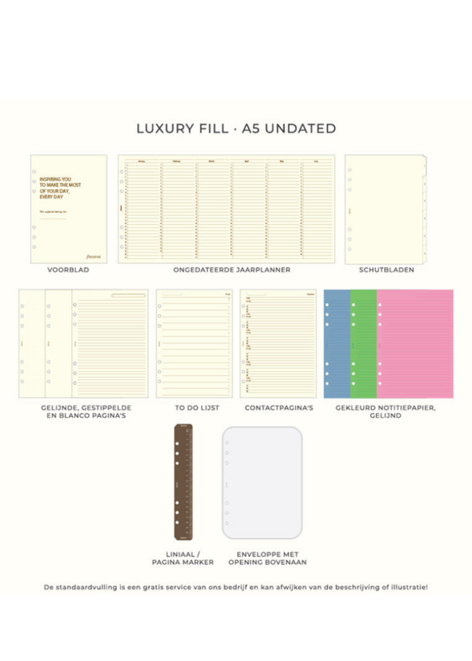 Filofax Organizer A5 Malden Ochre