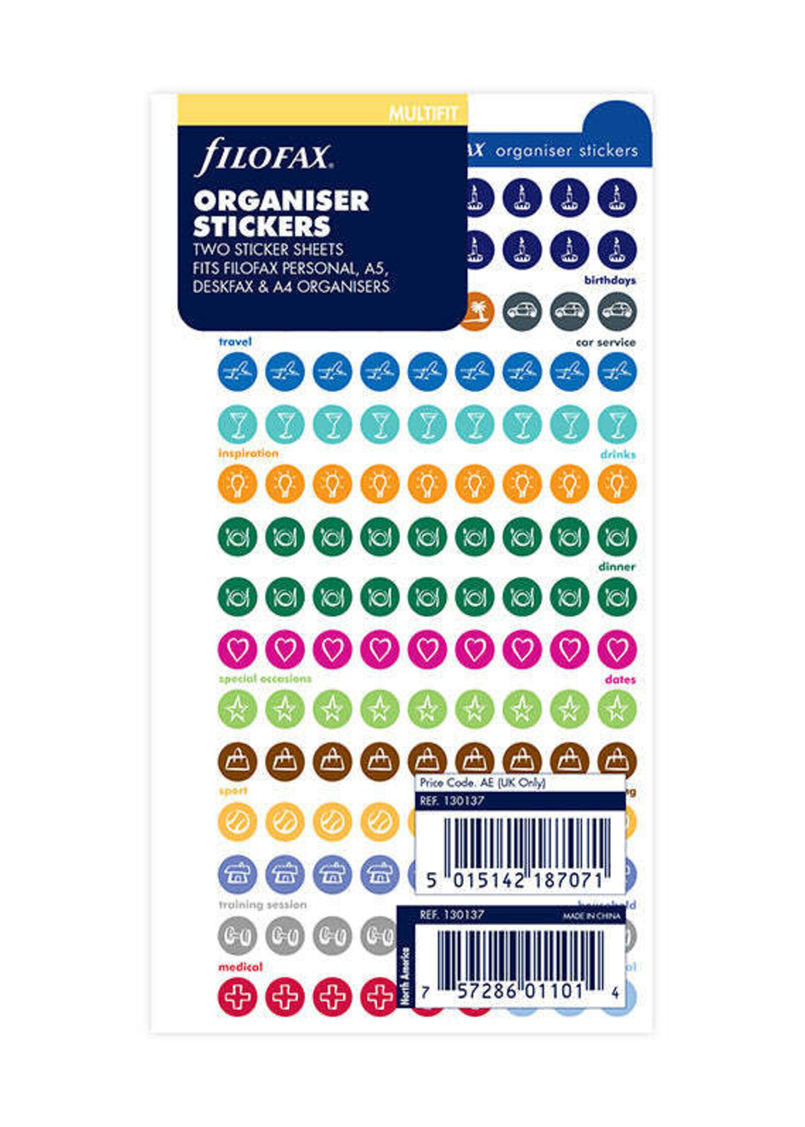 Filofax Organizer Vulling Personal Stickers