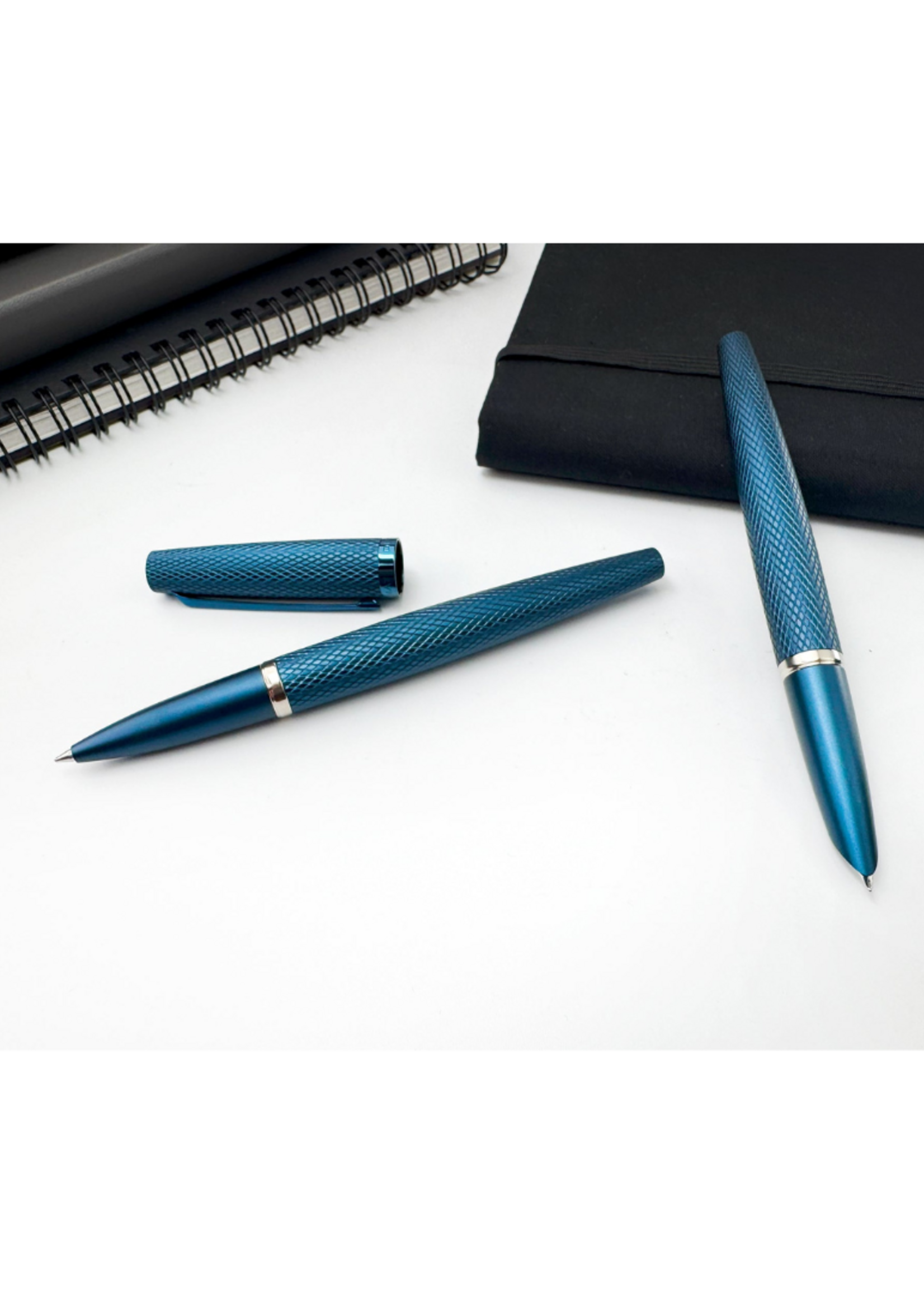 Diplomat Viper Guilloche Blue Rollerball