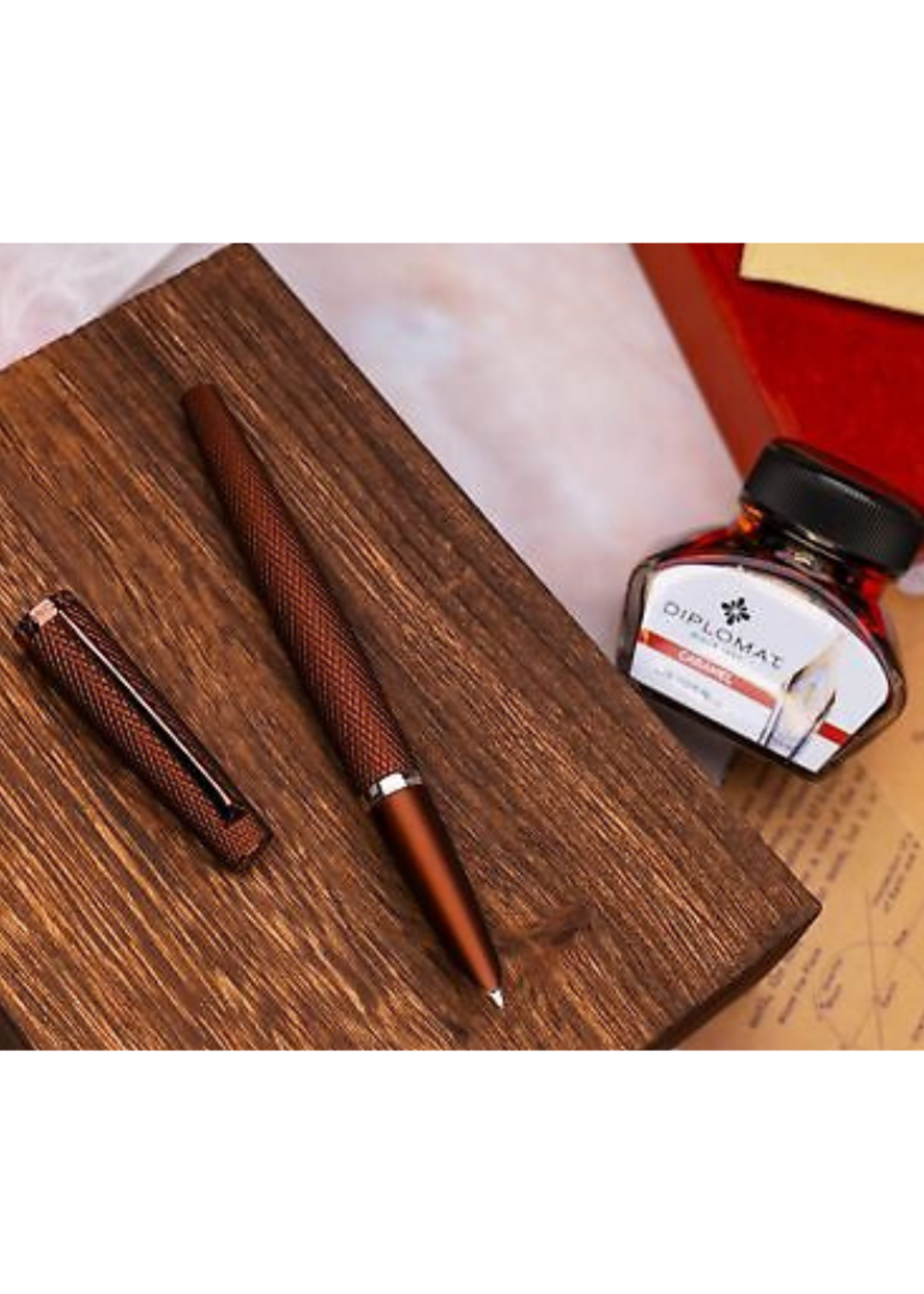 Diplomat Viper Guilloche Brown Rollerball
