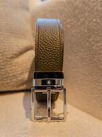 Montblanc Riem 35mm Omkeerbaar Grain Black/Khaki