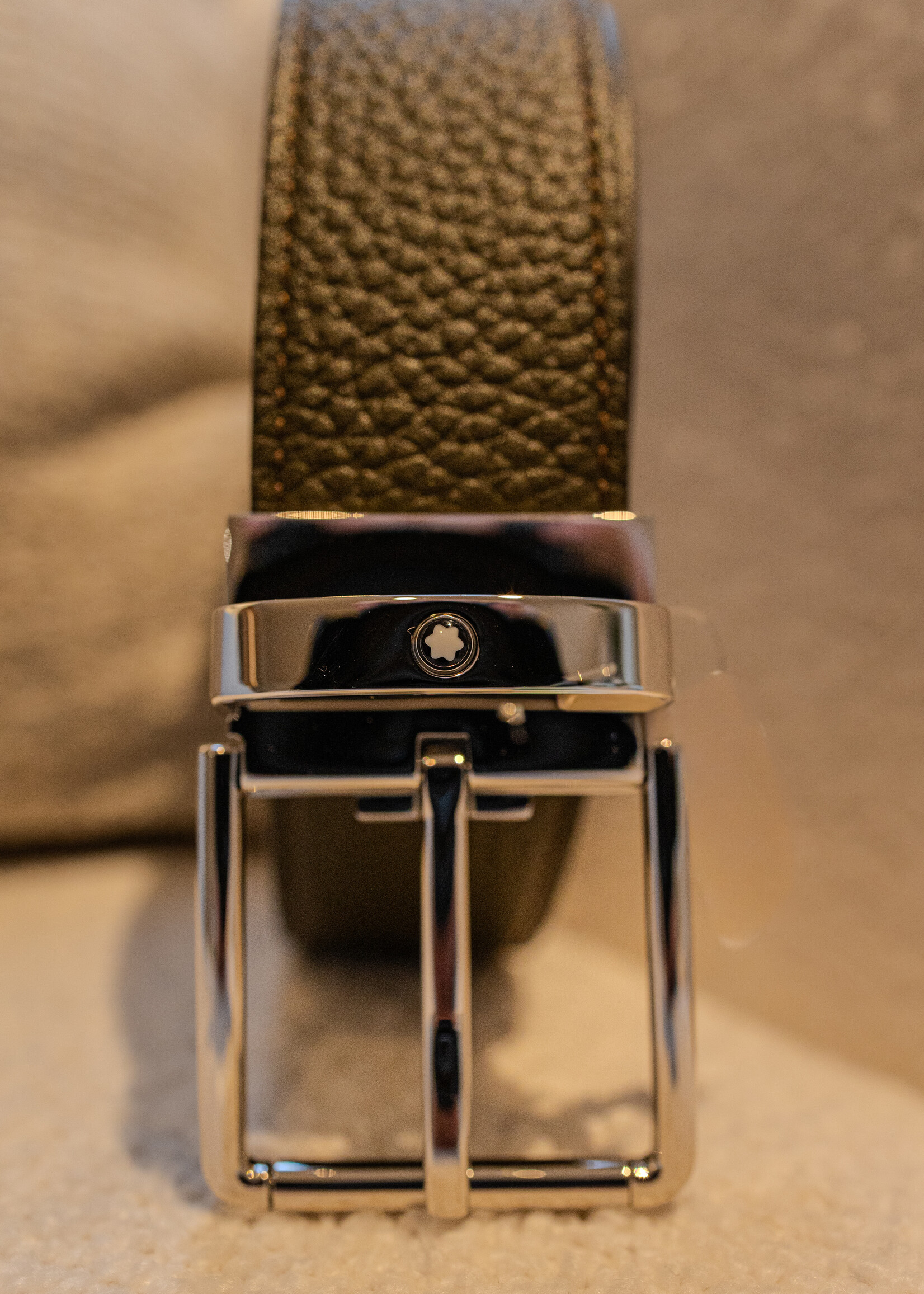Montblanc Riem 35mm Omkeerbaar Grain Black/Khaki