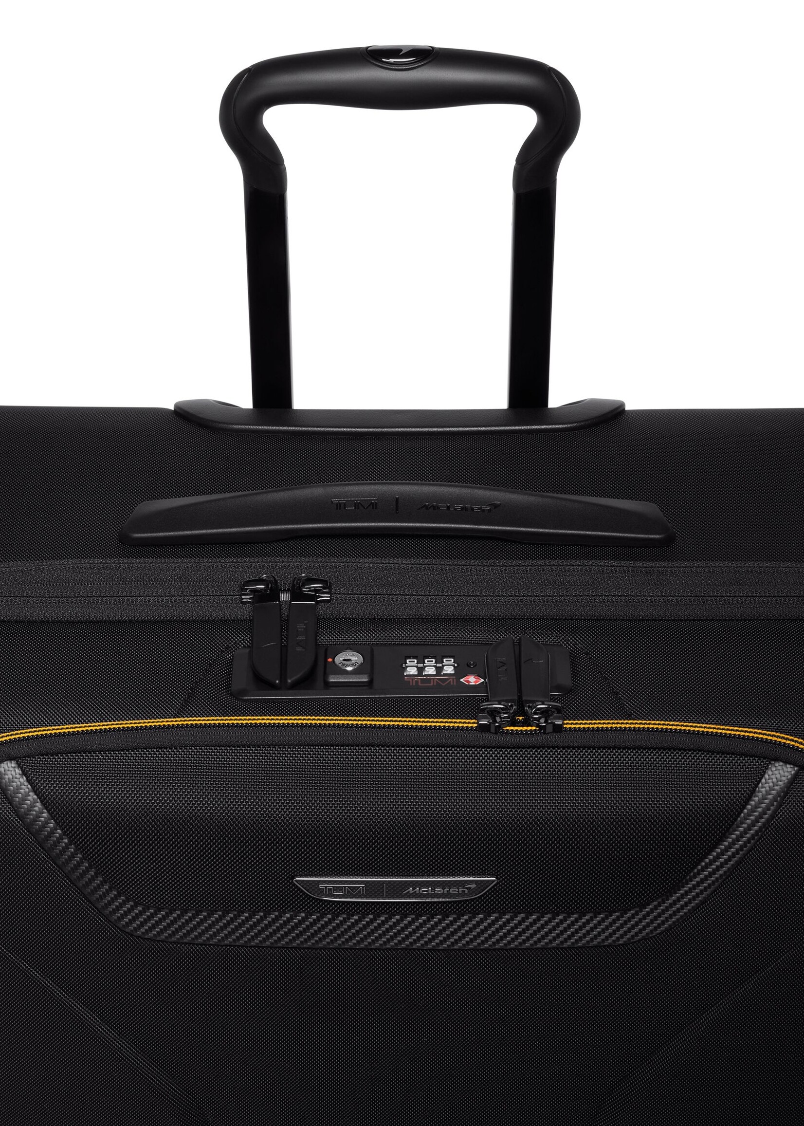 TUMI & McLaren Koffer Internationaal en Uitbreidbaar (78.5H x 28D x 51B cm) Carbon/Black/Oranje