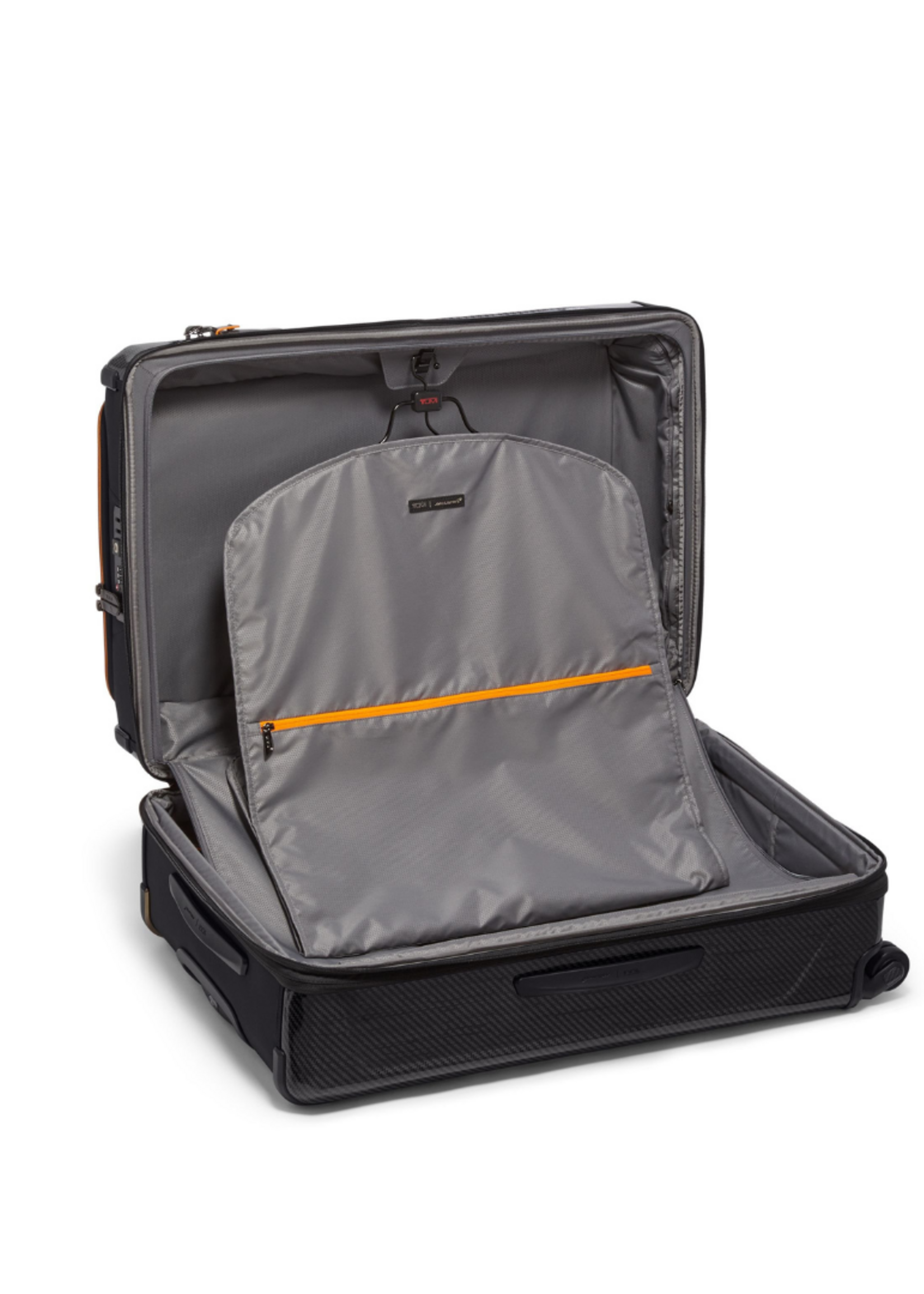 TUMI & McLaren Koffer Internationaal en Uitbreidbaar (78.5H x 28D x 51B cm) Carbon/Black/Oranje