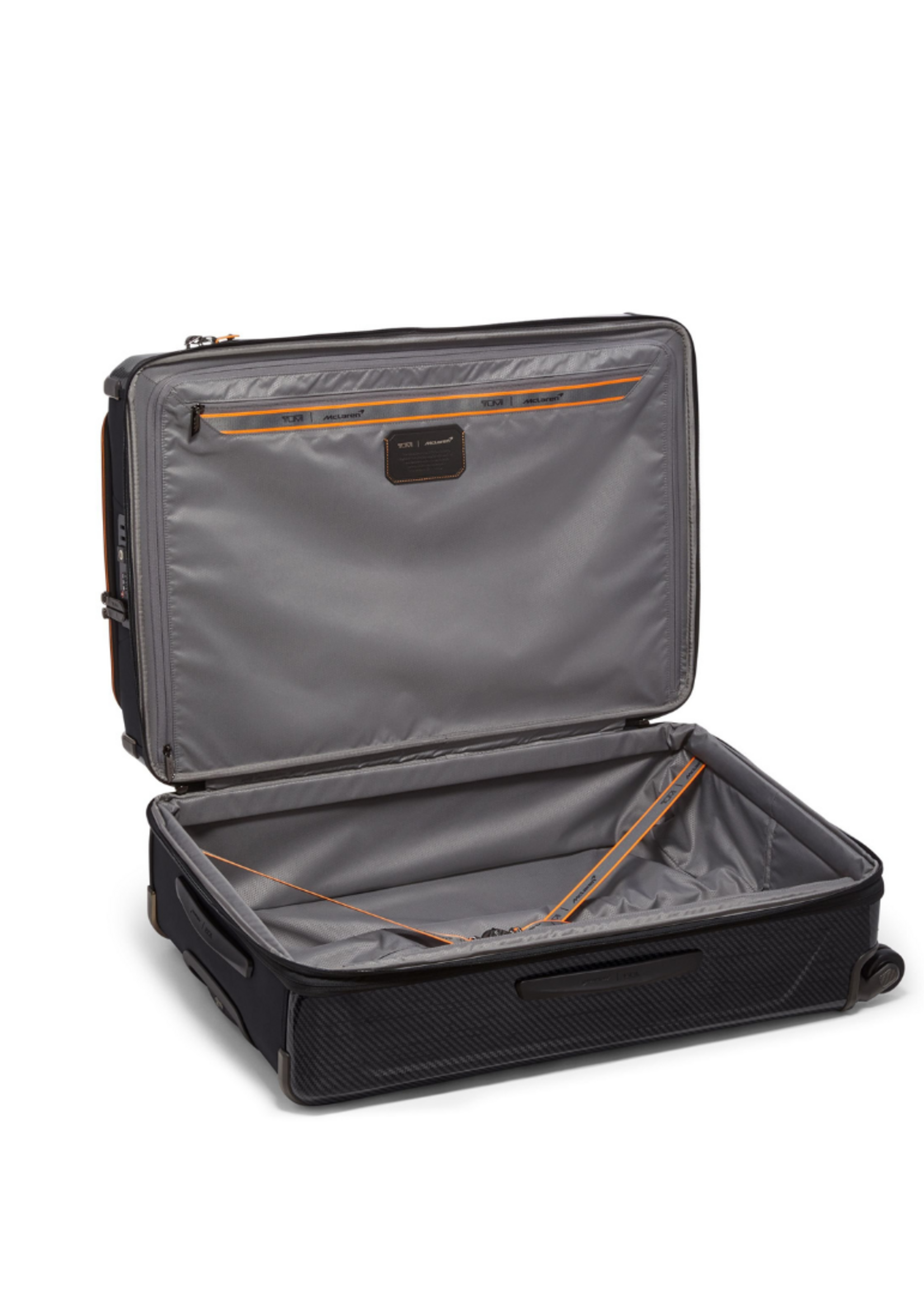 TUMI & McLaren Koffer Internationaal en Uitbreidbaar (78.5H x 28D x 51B cm) Carbon/Black/Oranje