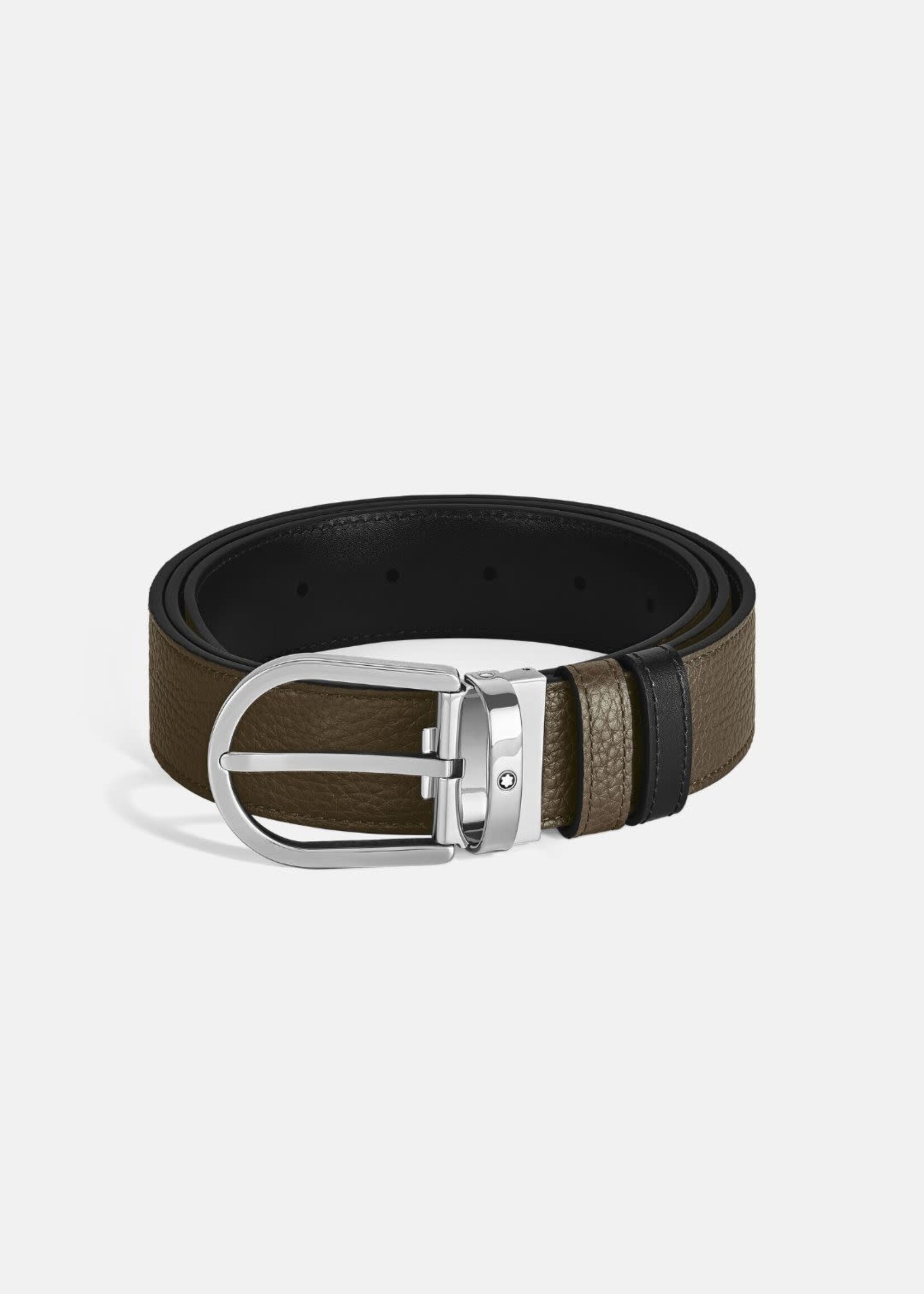 Montblanc Montblanc Riem 30mm Omkeerbaar Grain Khaki / Meisterstück Black
