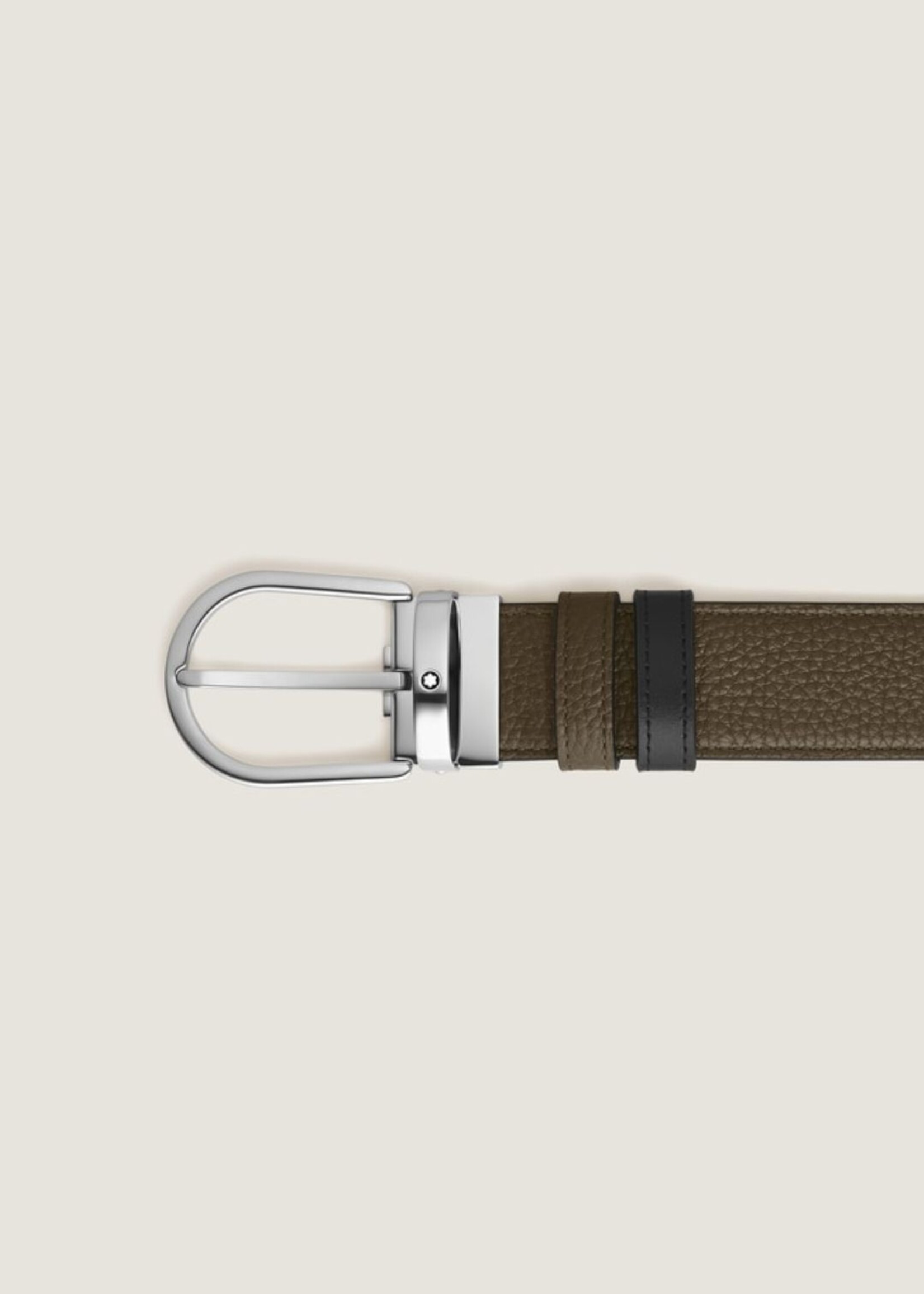 Montblanc Montblanc Riem 30mm Omkeerbaar Grain Khaki / Meisterstück Black