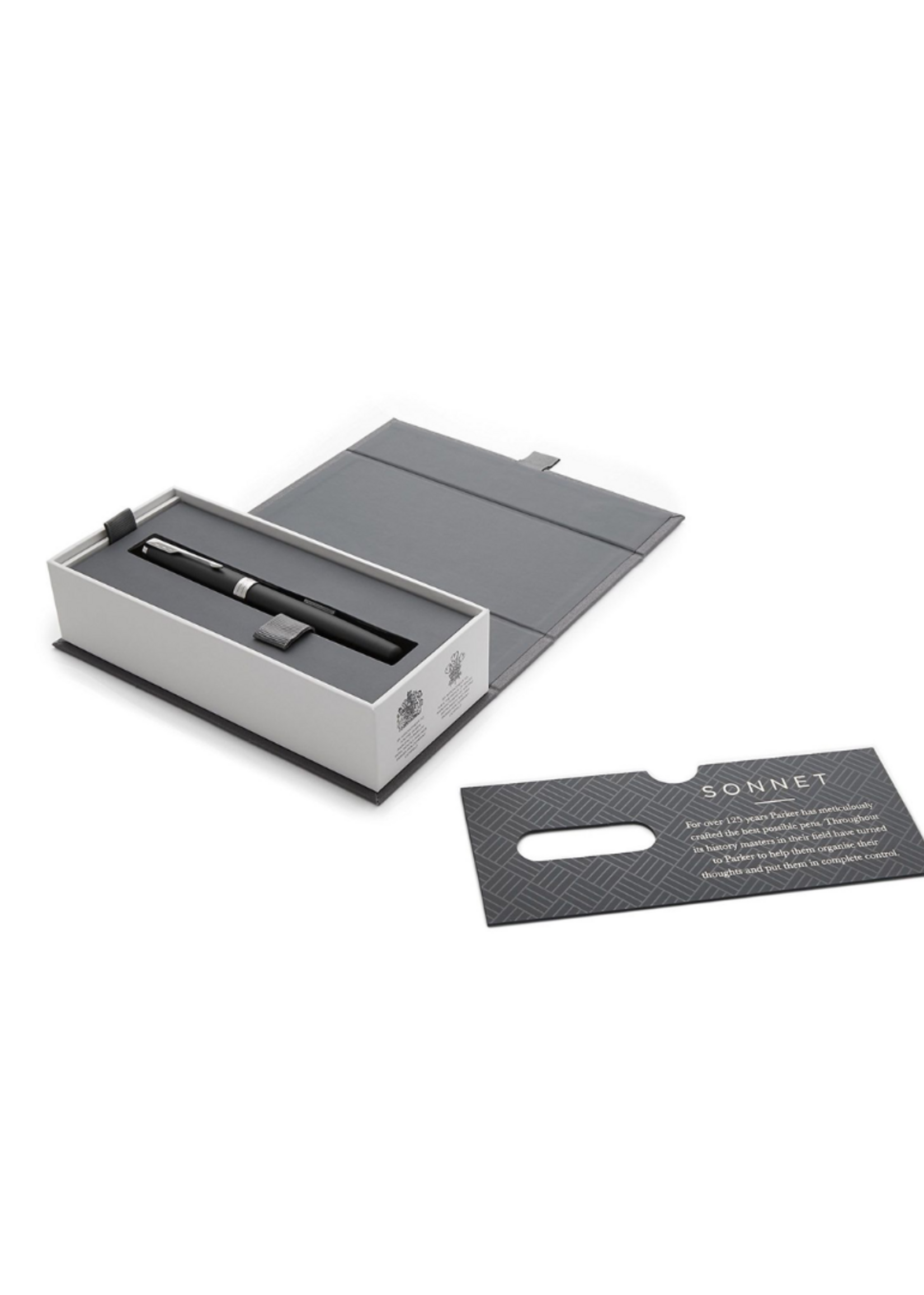 Parker Sonnet Matt Black Lacquer CT Vulpen Medium