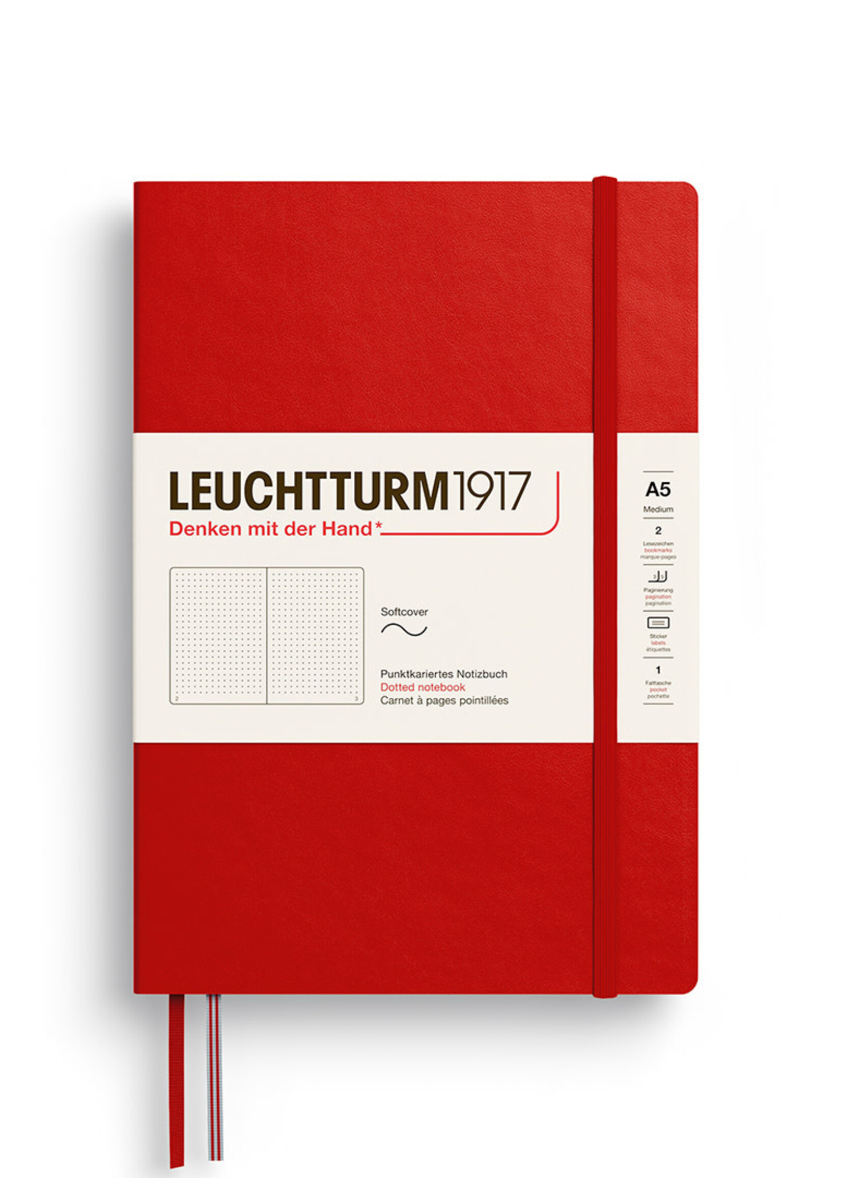 Leuchtturm1917 Notitieboek Medium A5 Soft Cover Cherry Dotted