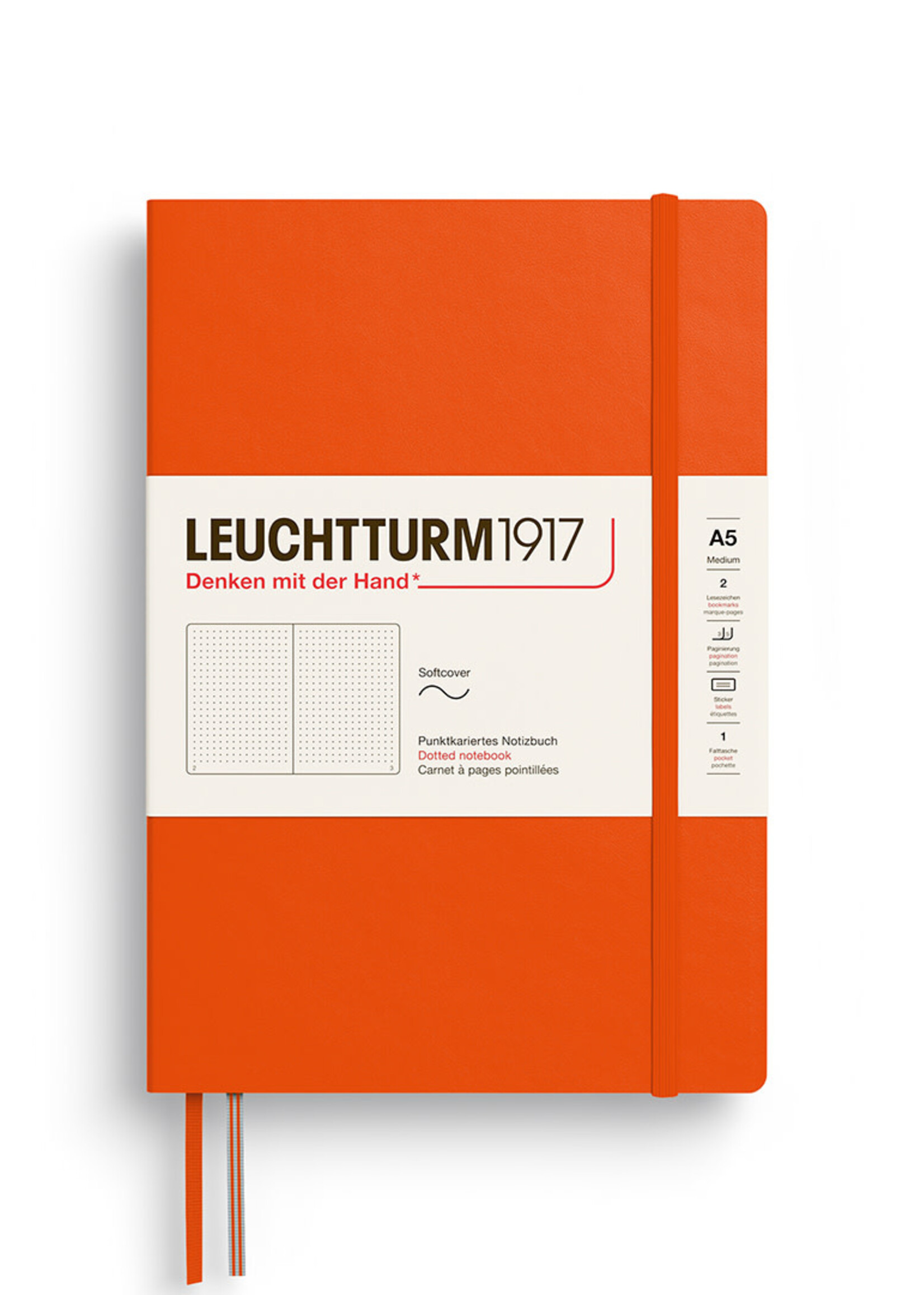 Leuchtturm1917 Notitieboek Medium A5 Soft Cover Pumpkin Dotted