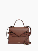 Le Tanneur Handtas Emilie Grain Ebony Brown