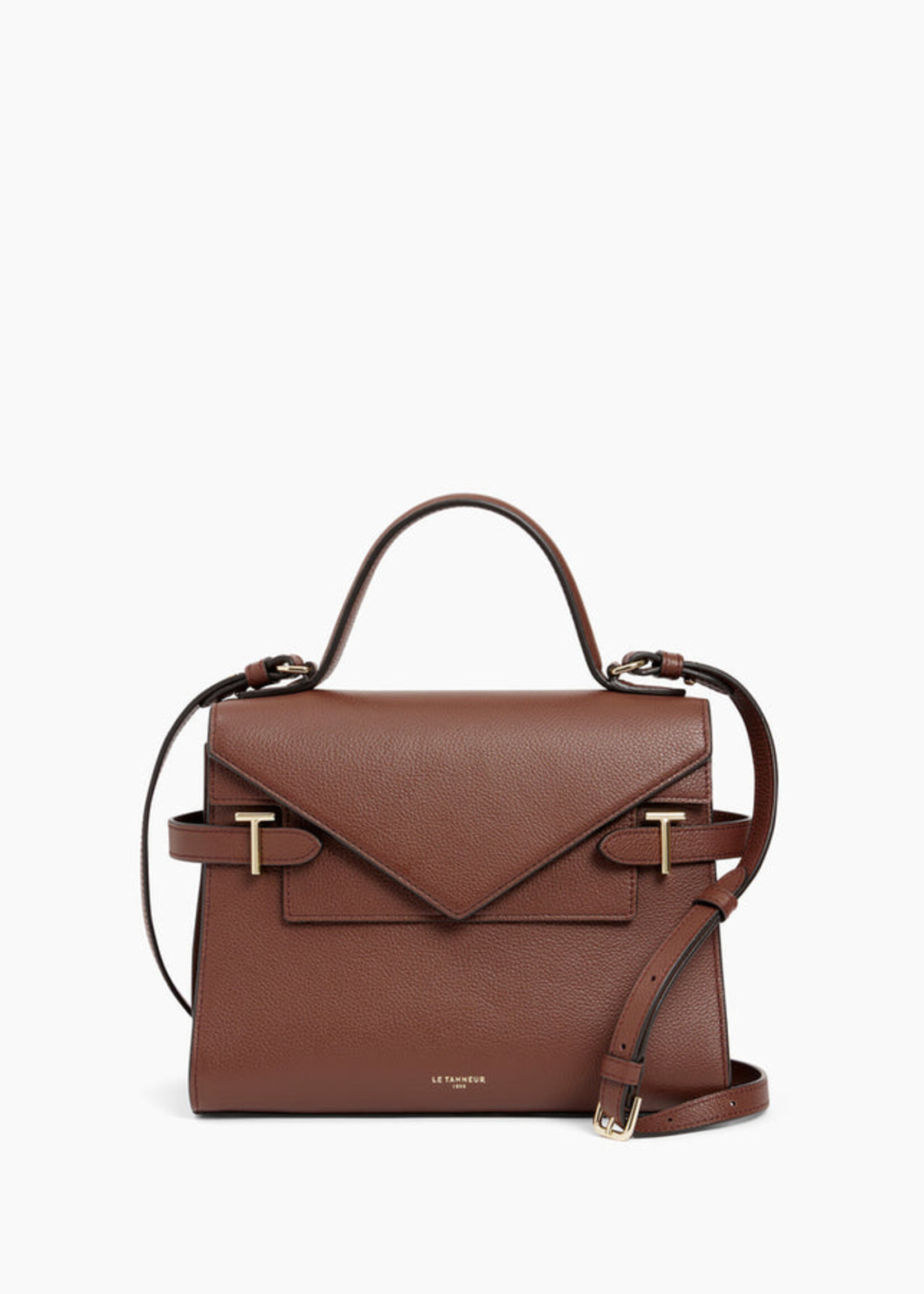 Le Tanneur Handtas Emilie Grain Ebony Brown