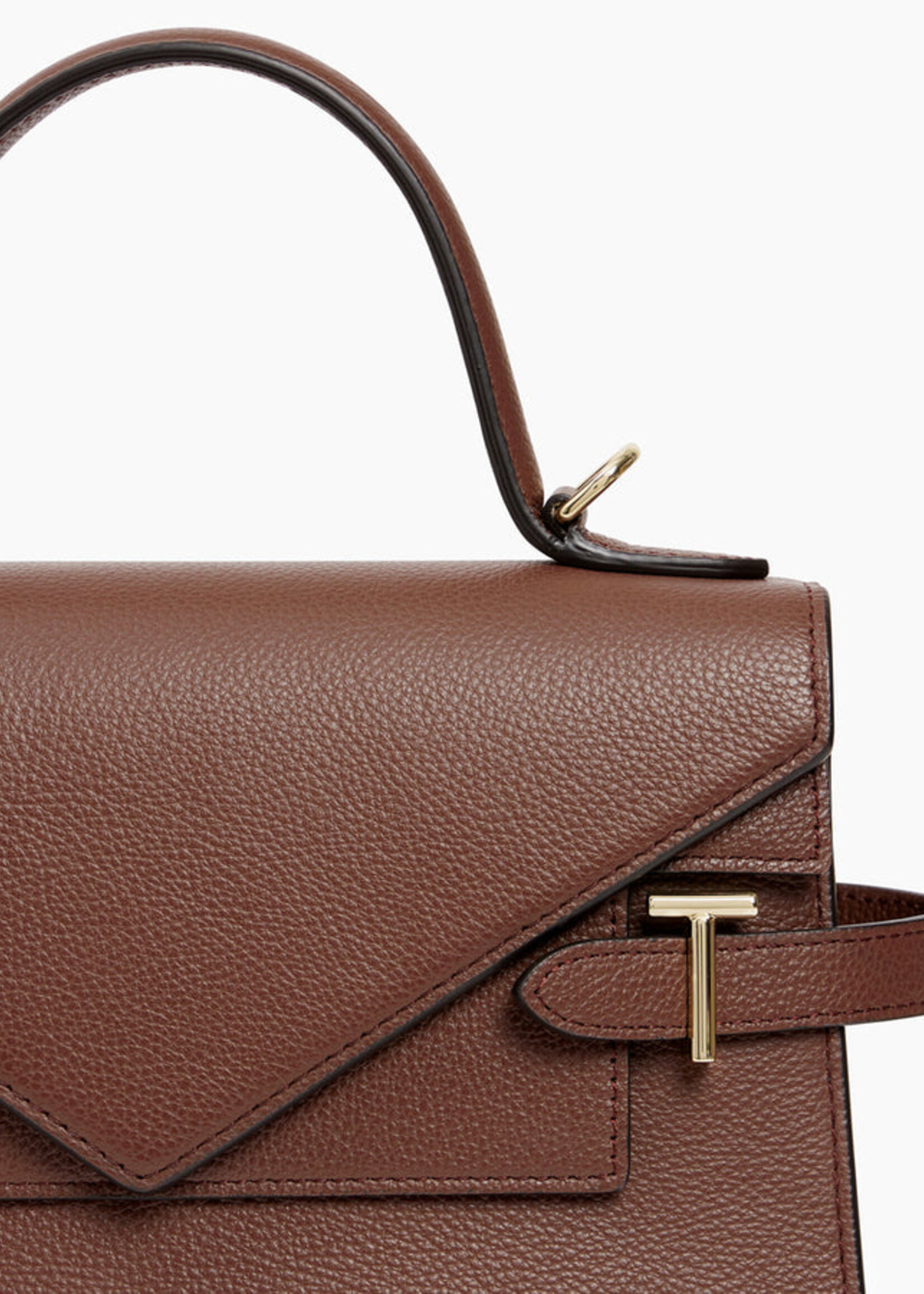 Le Tanneur Handtas Emilie Grain Ebony Brown