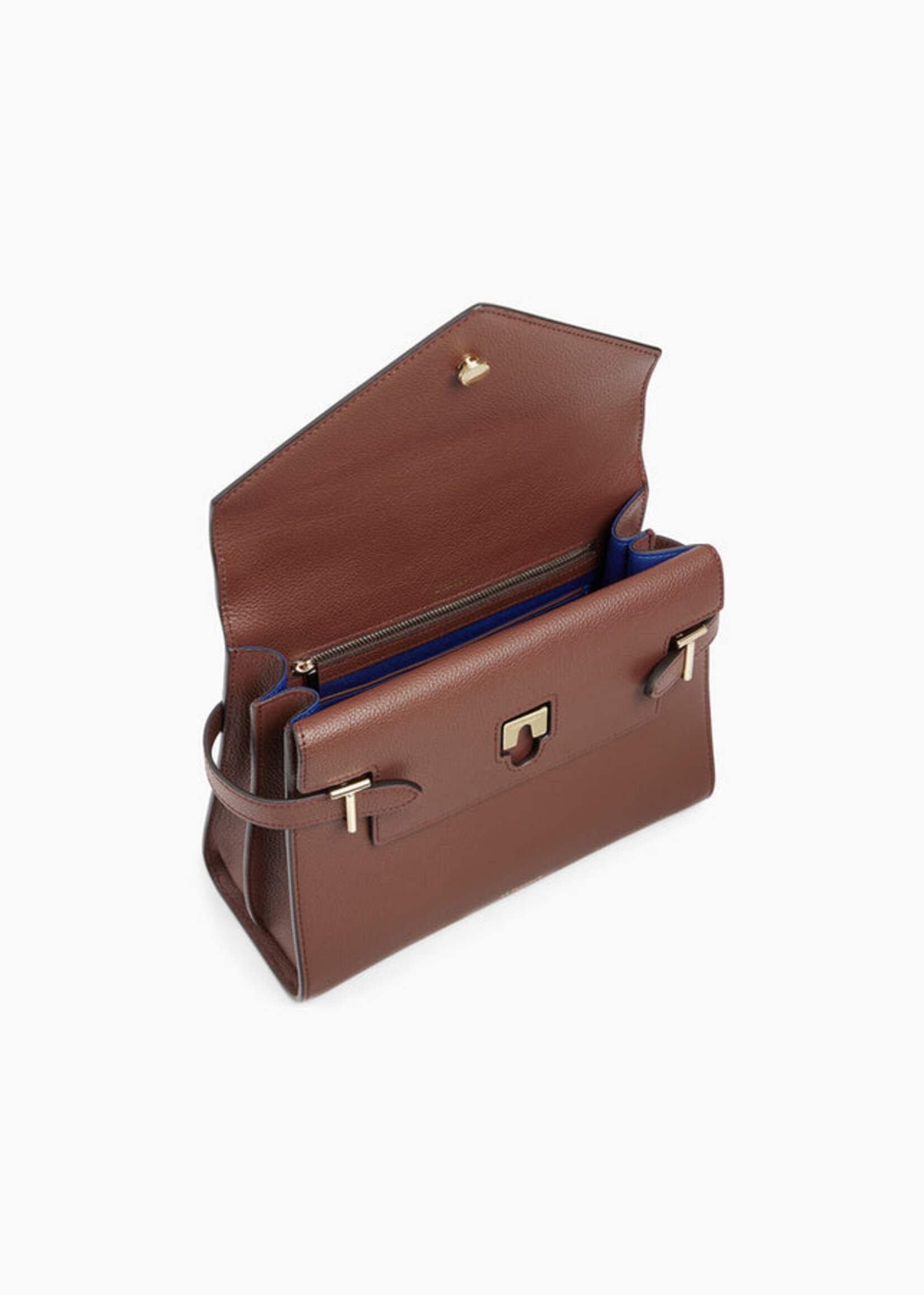 Le Tanneur Handtas Emilie Grain Ebony Brown