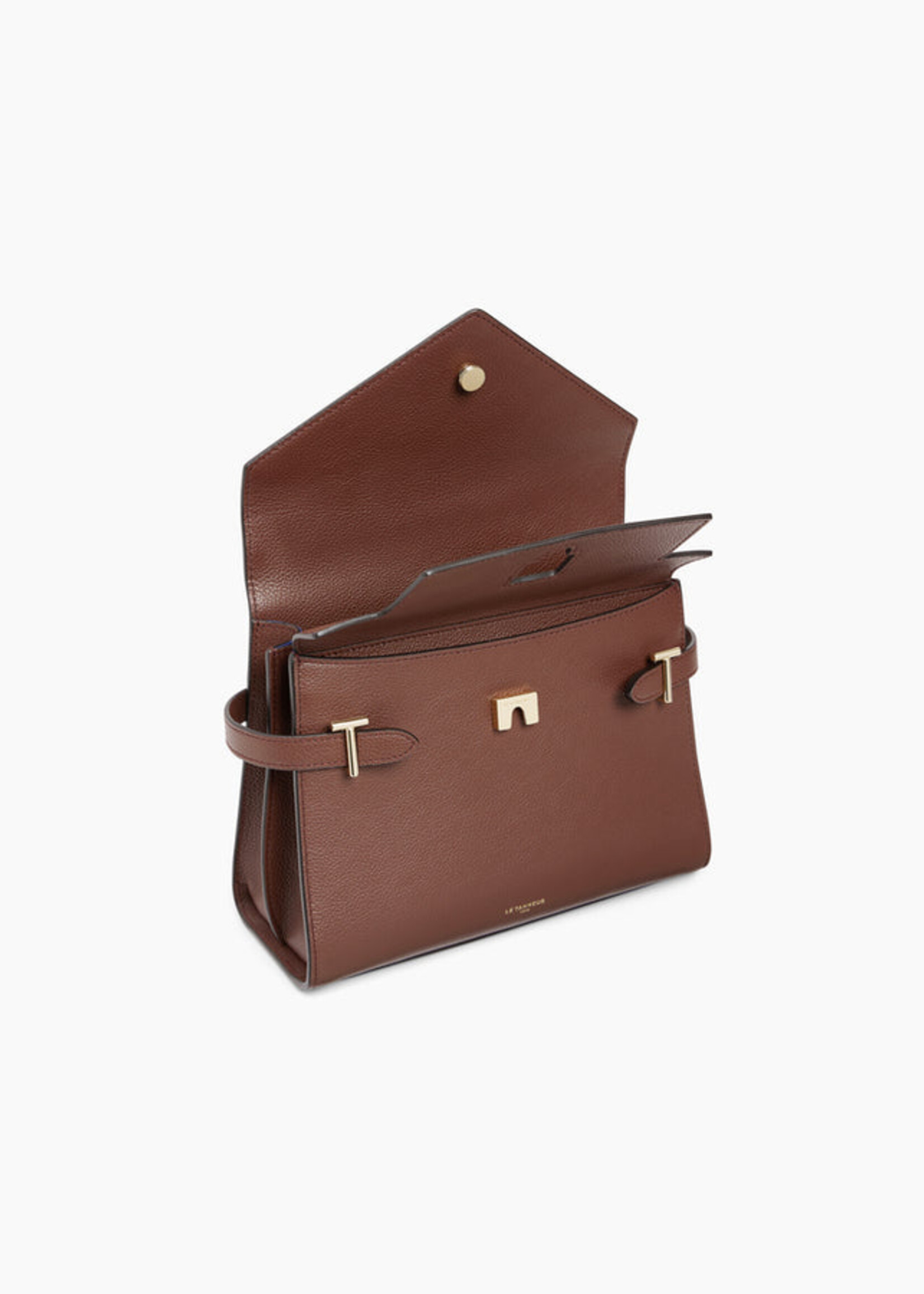 Le Tanneur Handtas Emilie Grain Ebony Brown
