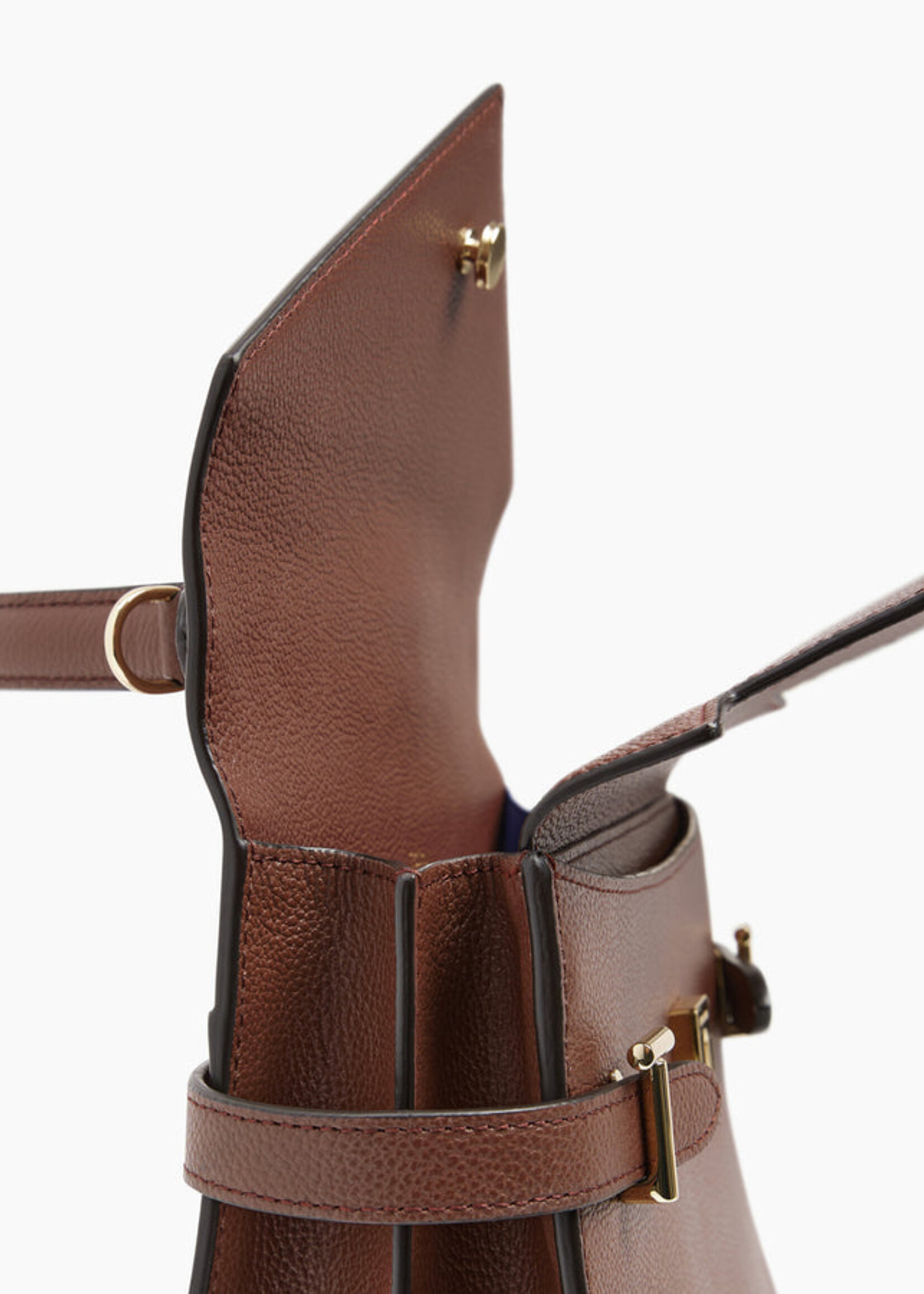 Le Tanneur Handtas Emilie Grain Ebony Brown